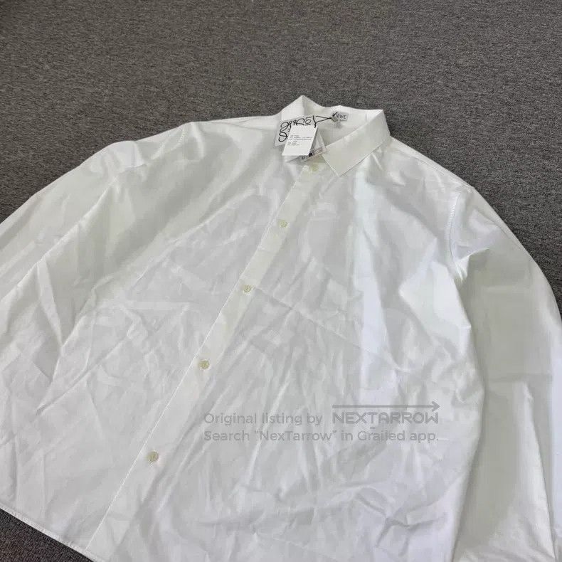 Loewe Loewe Big Logo White Loose Fit Long Sleeve Shirt Size US XS / EU 42 / 0 - 4 Thumbnail
