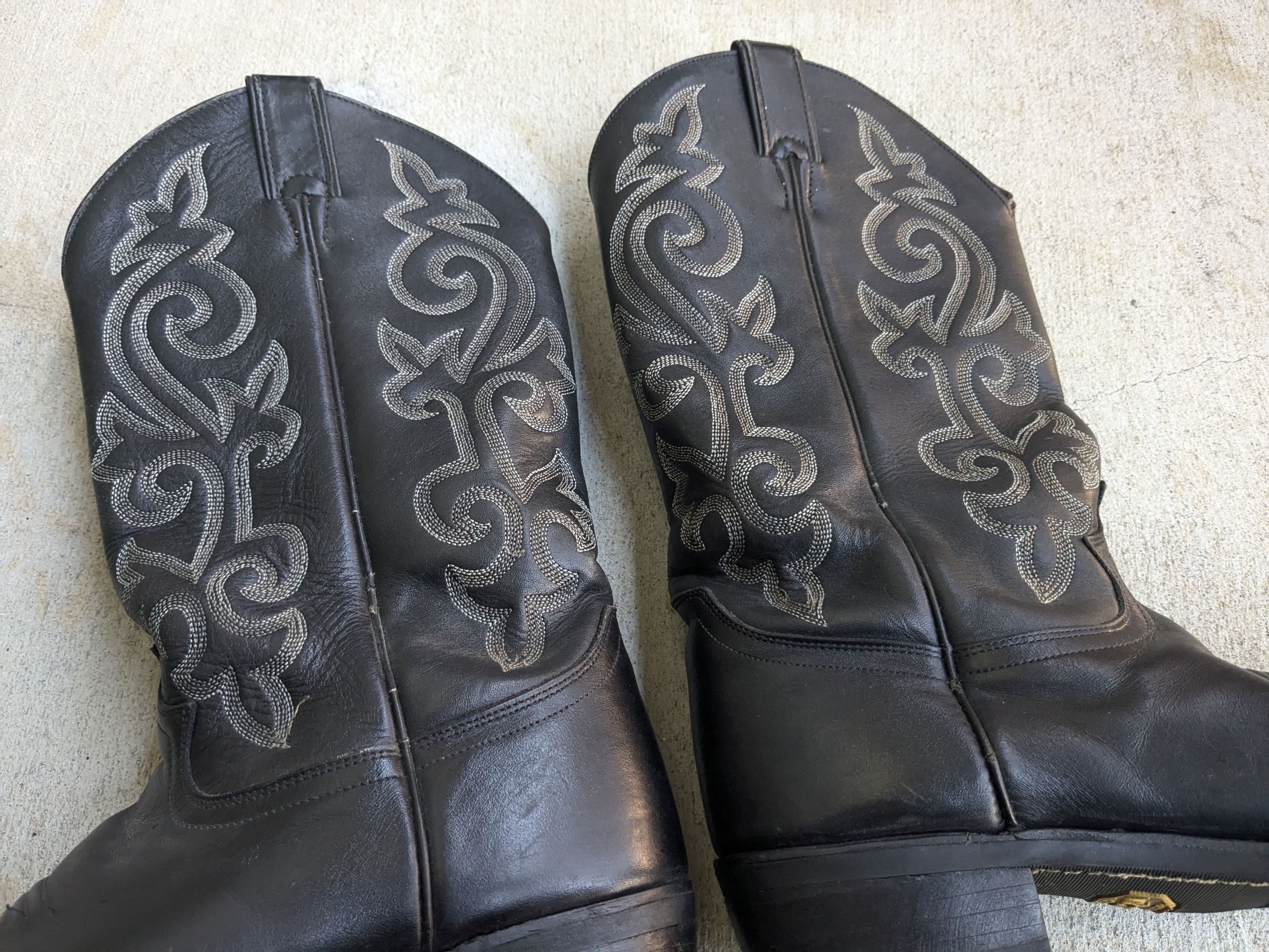 Justin Boots Justin Cowboy Boots Black 9 EE Leather USA Western Size US 9 / EU 42 - 9 Thumbnail