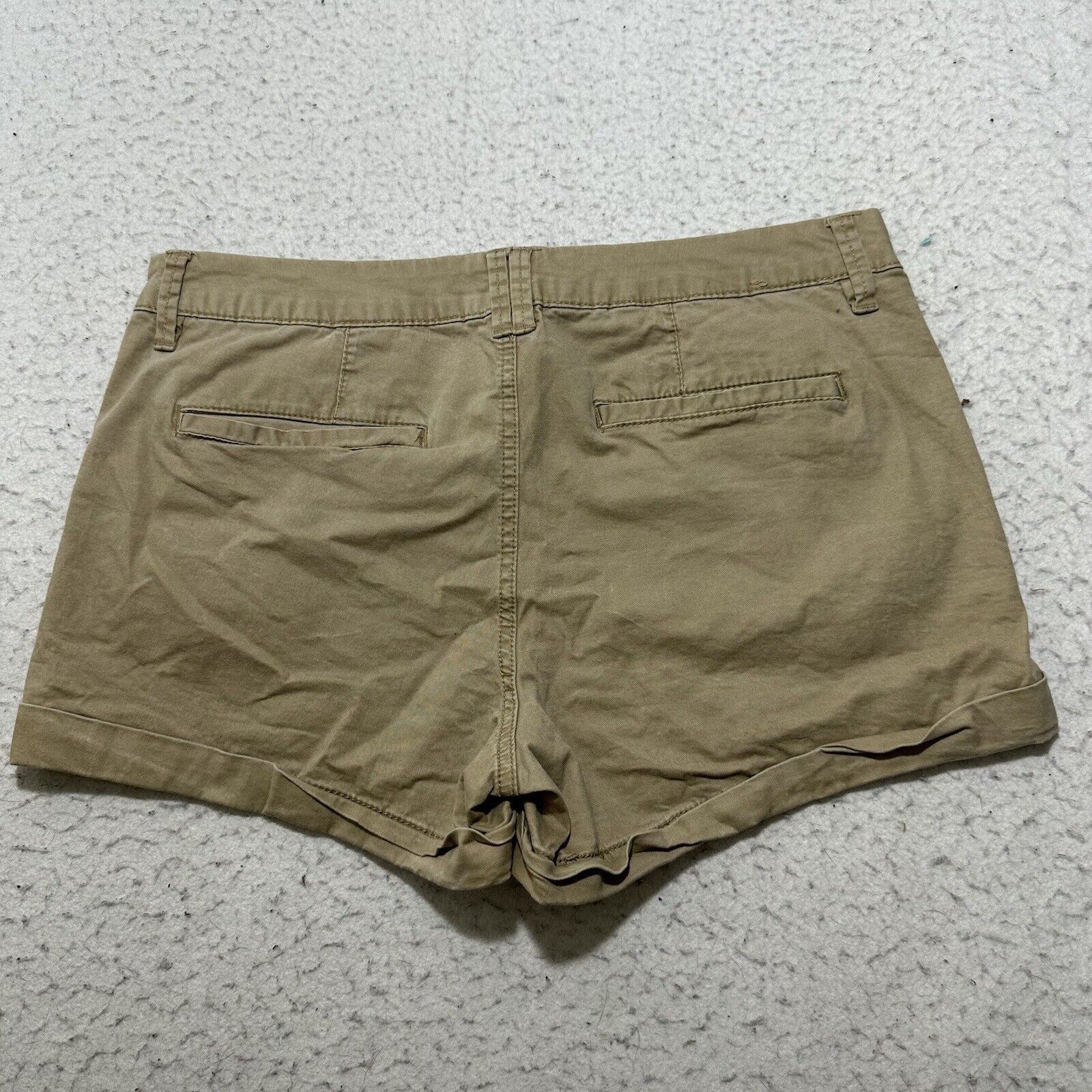 Aeropostale Aeropostale 12 Flat Front Chino Shorts Khaki Brown 3" Inseam Size 34" / US 12 / IT 48 - 5 Thumbnail