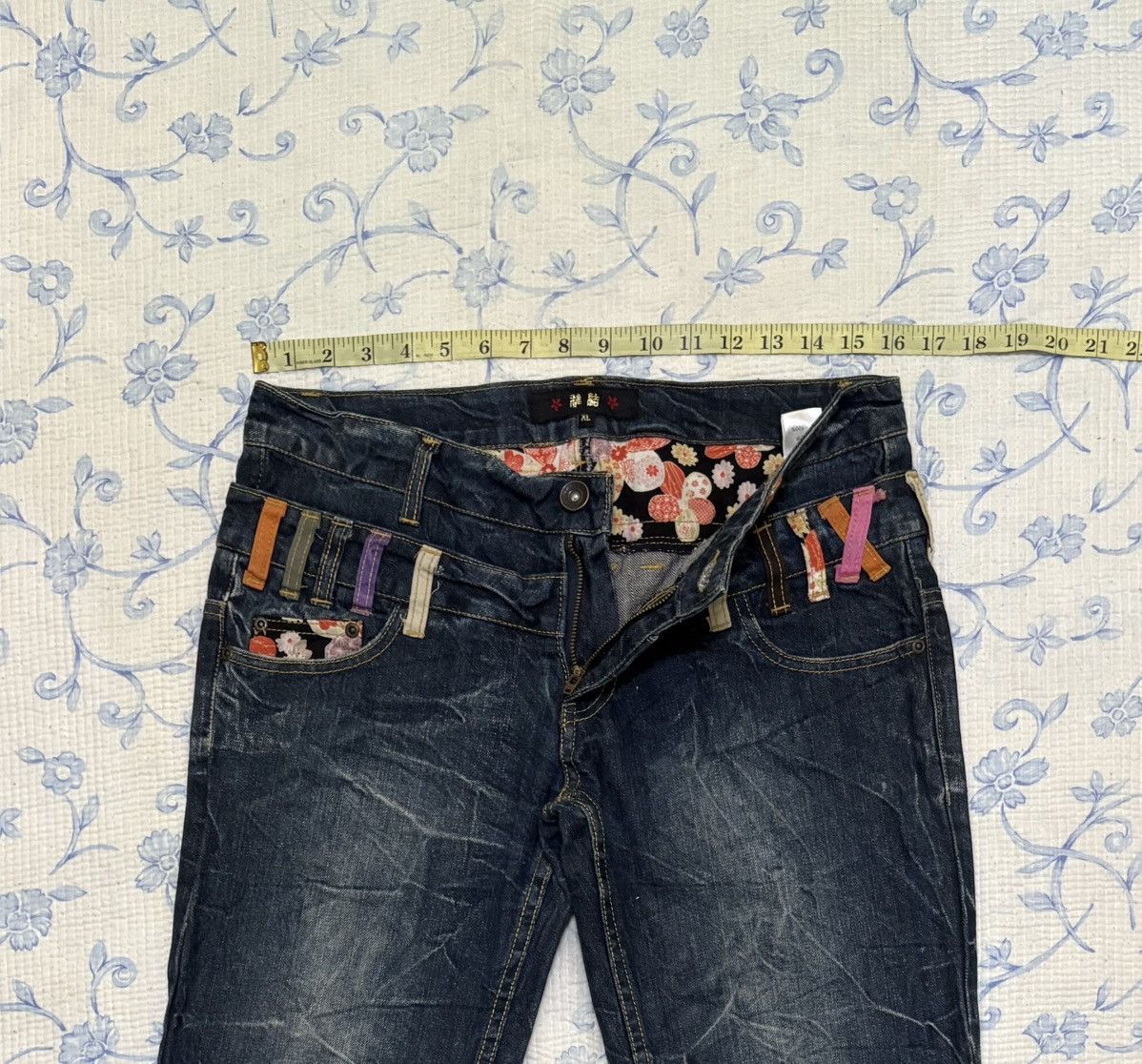 Japanese Brand Japanese International World Double Waist Jeans Streetwear Size US 32 / EU 48 - 4 Thumbnail