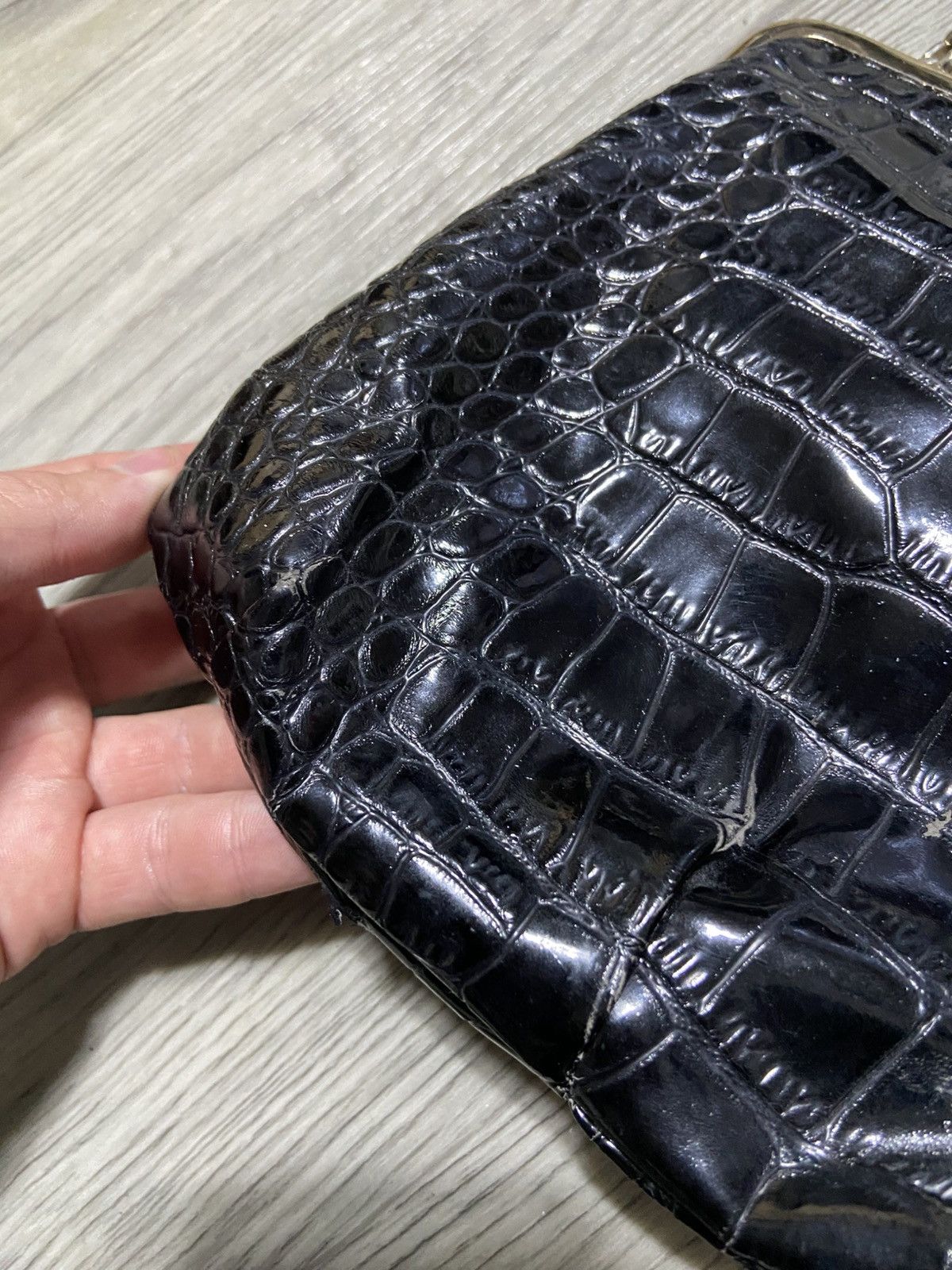 Vivienne Westwood Vivienne Westwood Archive Orb Croc-Embossed Granny Frame Size ONE SIZE - 8 Thumbnail