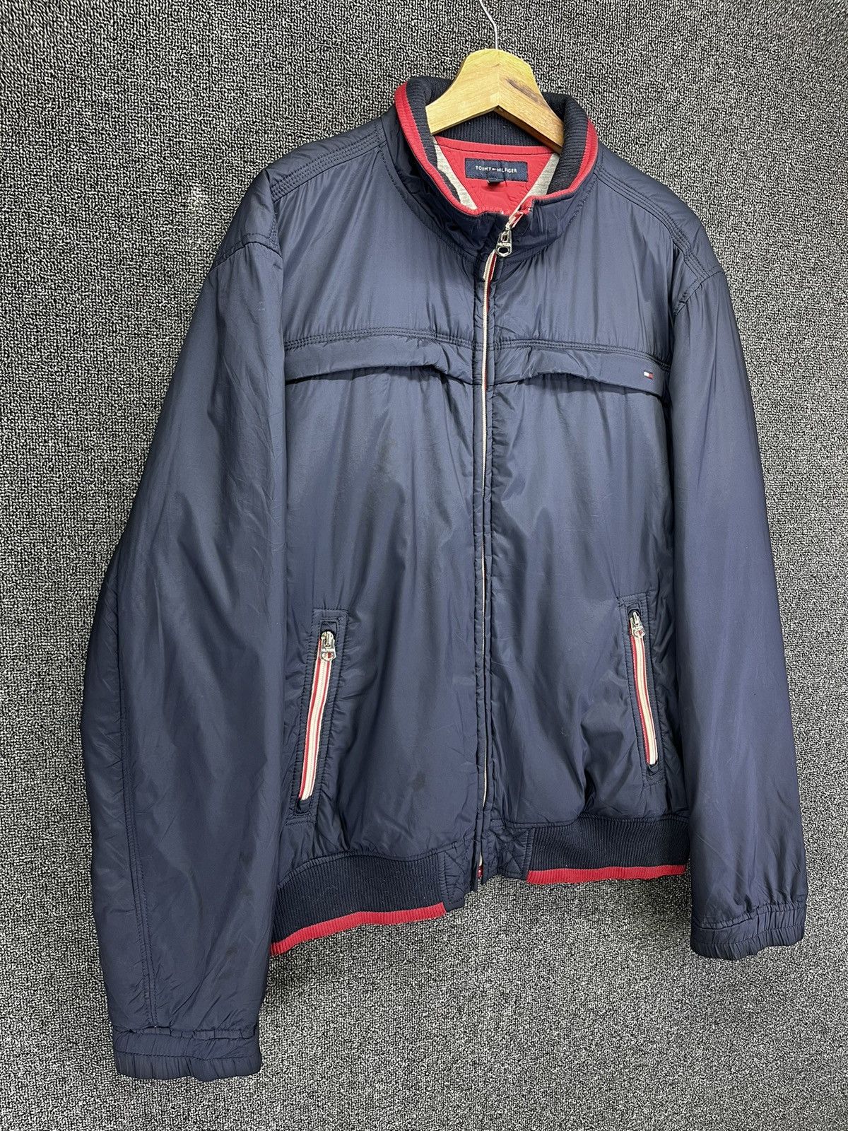 Tommy Hilfiger Vintage Tommy Hilfiger Zip Up Light Jacket Size US L / EU 52-54 / 3 - 2 Thumbnail