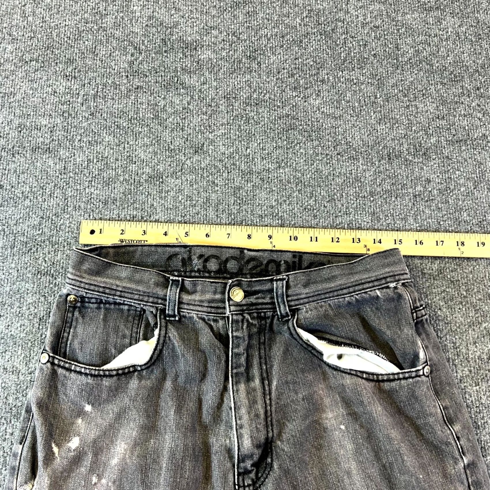 Akademiks Akademiks Jeans Mens 32/32 Gray Denim Distressed Straight Leg Retro Shirt? Size US 32 / EU 48 - 3 Thumbnail