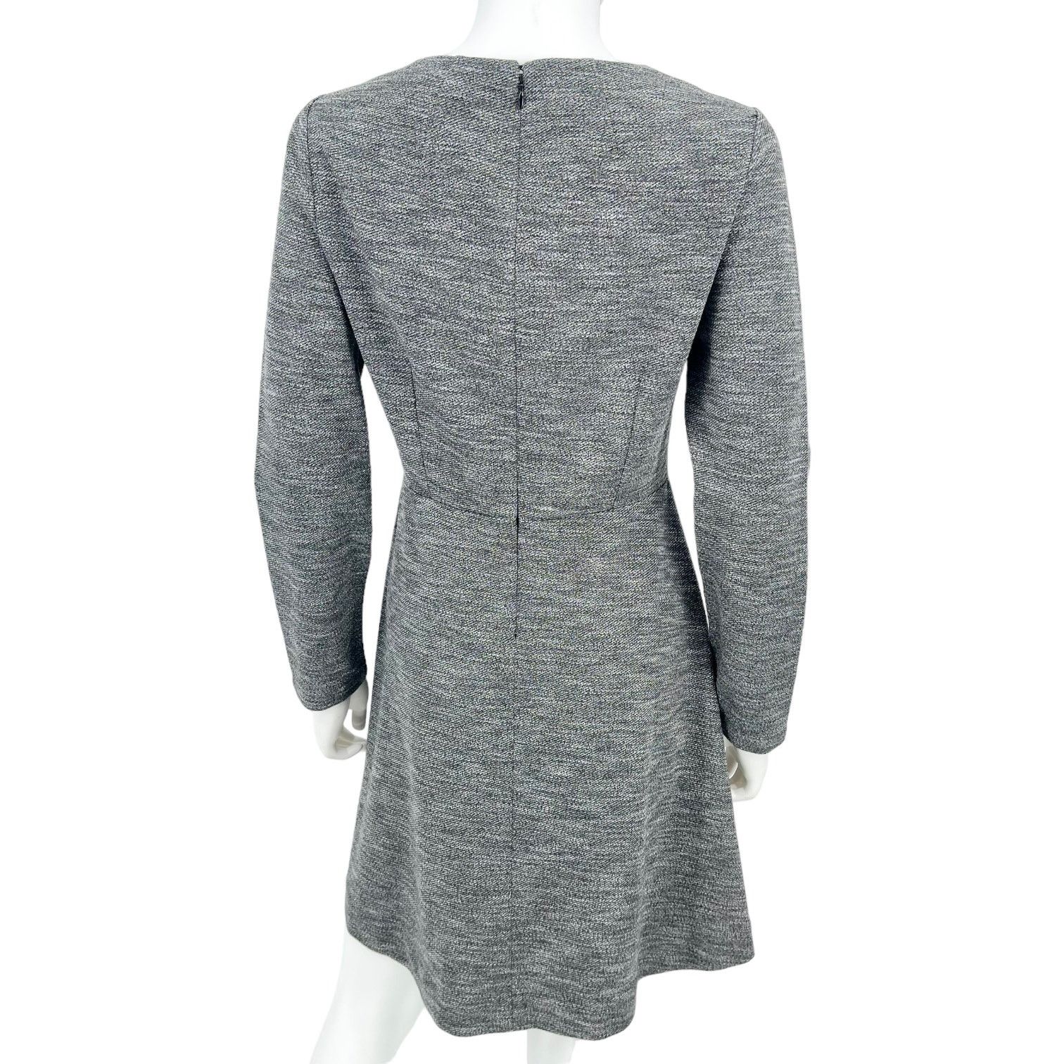 Madewell Madewell Bridgewalk V-Neck Mini Gray Dress Women's Size 10 Size L / US 10 / IT 46 - 7 Thumbnail