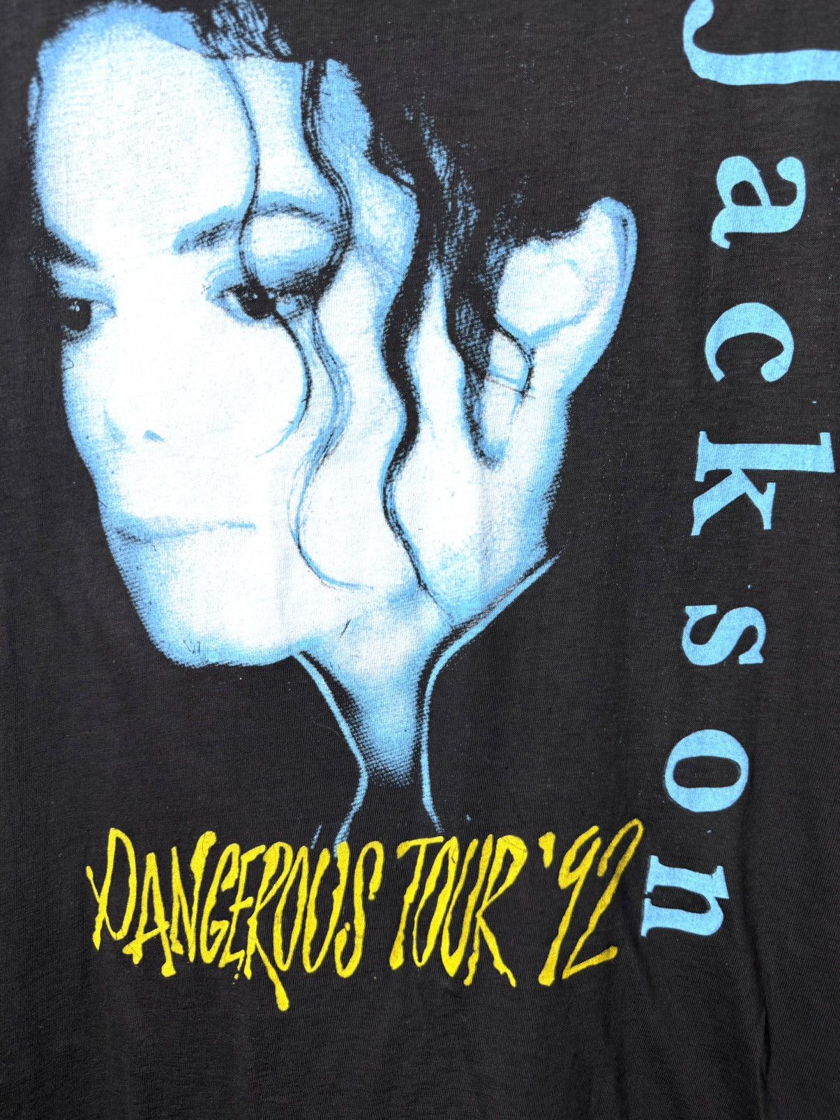 Band Tees 90s Michael Jackson Dangerous Tour 1992 TShirt Single Stitch Size US XXL / EU 58 / 5 - 4 Thumbnail