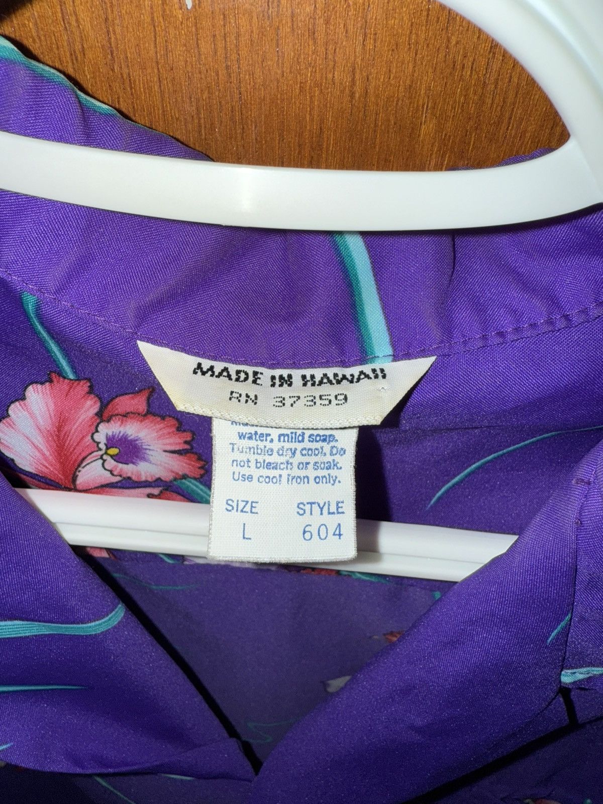 Other Vintage Purple & Teal Hawaiian Shirt Size US L / EU 52-54 / 3 - 3 Thumbnail