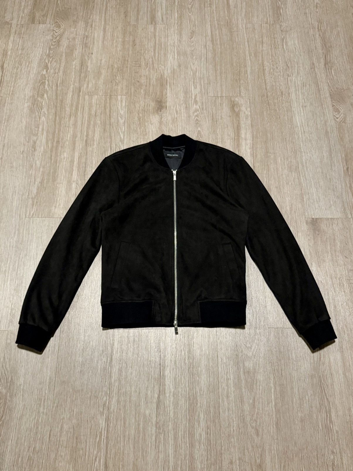 MONFRERE Black Monfrere maverick faux-suede bomber jacket Size US S / EU 44-46 / 1 - 1 Thumbnail