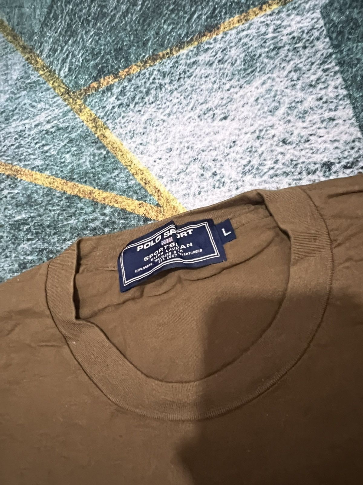 Polo Ralph Lauren × Vintage vintage polo sportman pocket tee Size US L / EU 52-54 / 3 - 3 Thumbnail