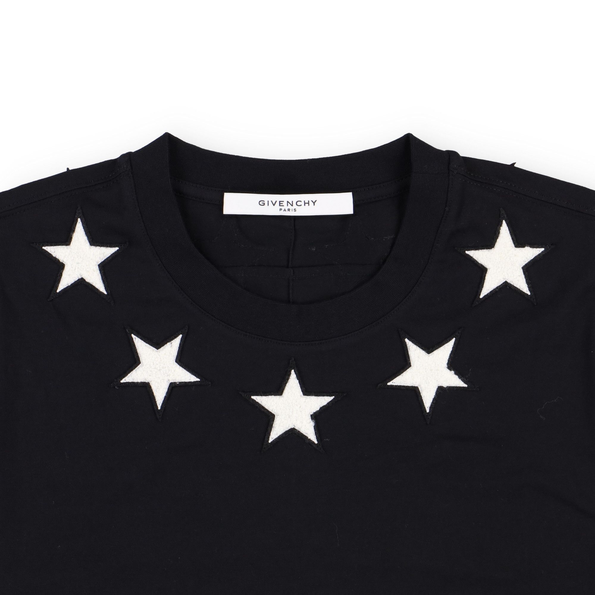 Givenchy Black and White Felt Stars T-Shirt Size US M / EU 48-50 / 2 - 4 Thumbnail