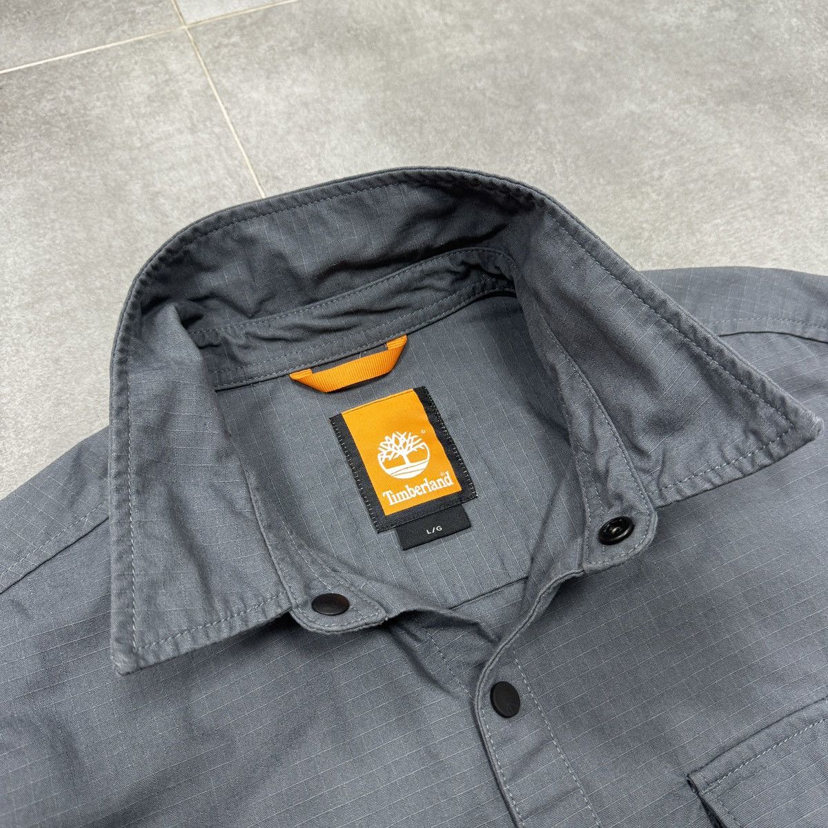 Timberland Timberland Multipocket Utility Men Overshirt Jacket Grey Size US L / EU 52-54 / 3 - 9 Thumbnail