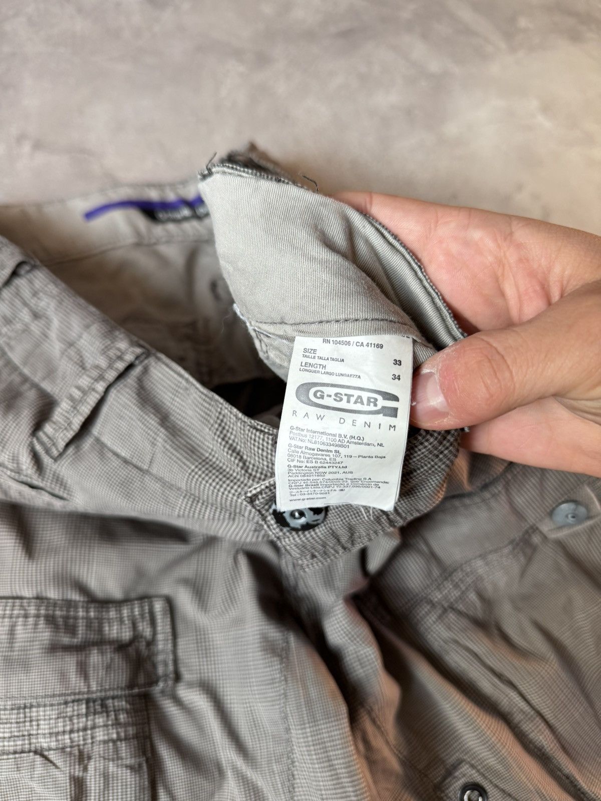 G-Star Vintgae G-Star Raw 3301 Cargo Pants Size US 33 - 12 Thumbnail