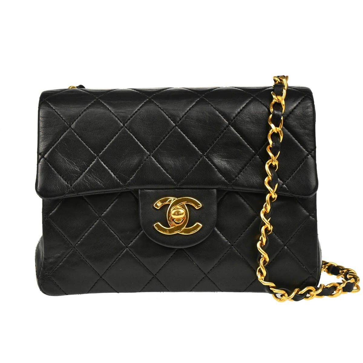Chanel Chanel Vintage Square Classic Single Flap Bag Quilted Lambskin Size ONE SIZE - 1 Thumbnail