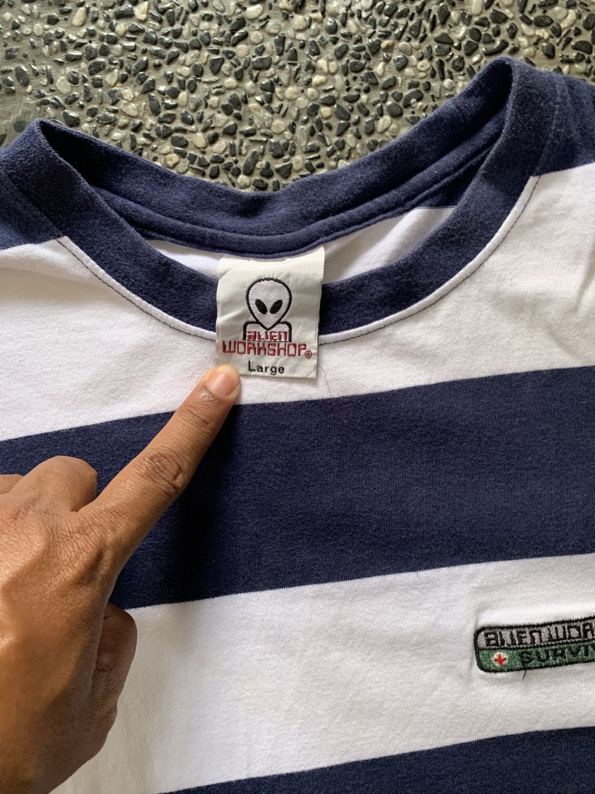 Alien Workshop Vintage Alien Workshop Survival Striped SkateboardsT shirt Size US L / EU 52-54 / 3 - 6 Thumbnail