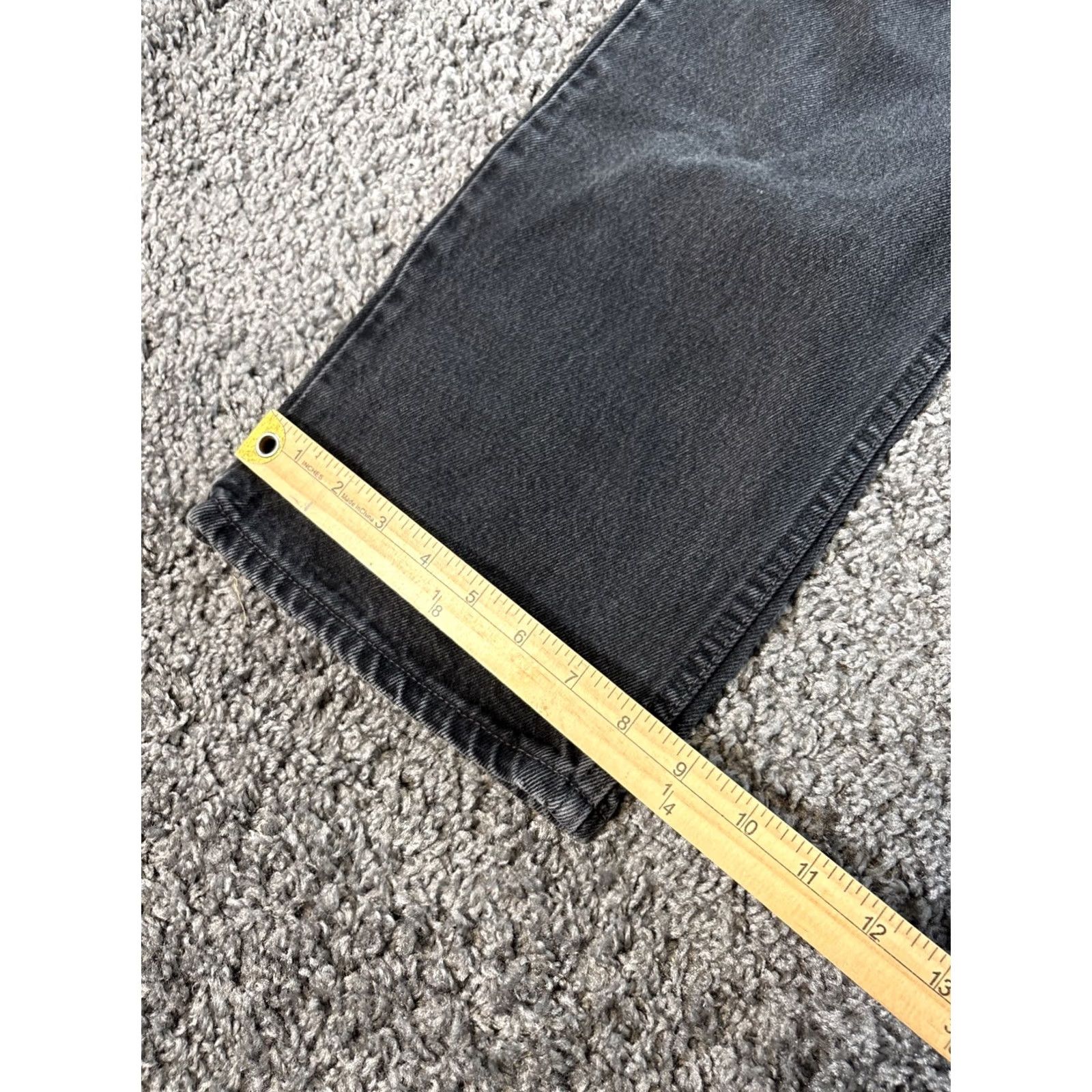 Levi's VINTAGE Levi’s 505 Jeans Mens 36x28 Black Distressed Grunge 90s Y2K Jeans Straight Men Size US 36 / EU 52 - 3 Thumbnail