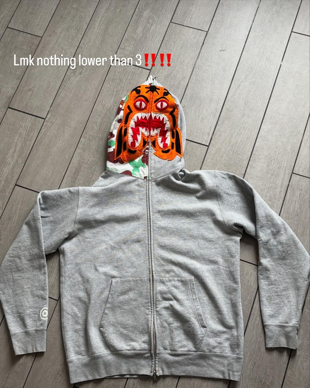 Bape Tiger Bape Hoodie Size US XL / EU 56 / 4 - 1 Thumbnail