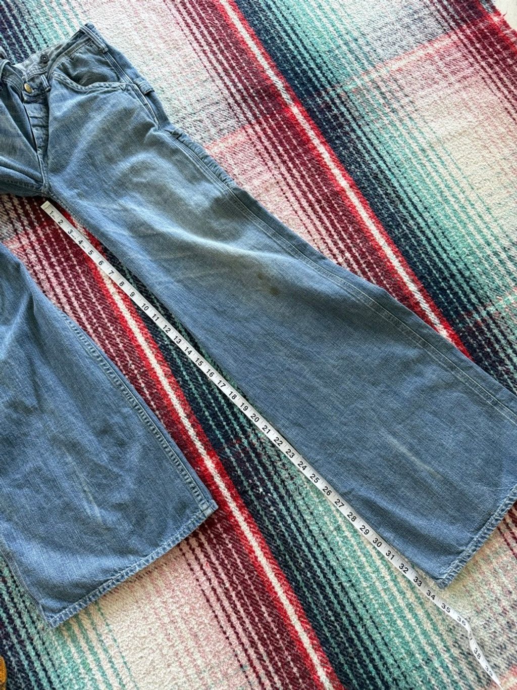 RRL Ralph Lauren 90s RRL Flare Denim Carpenter Pants 26x34 Size 26" / US 2 / IT 38 - 10 Thumbnail