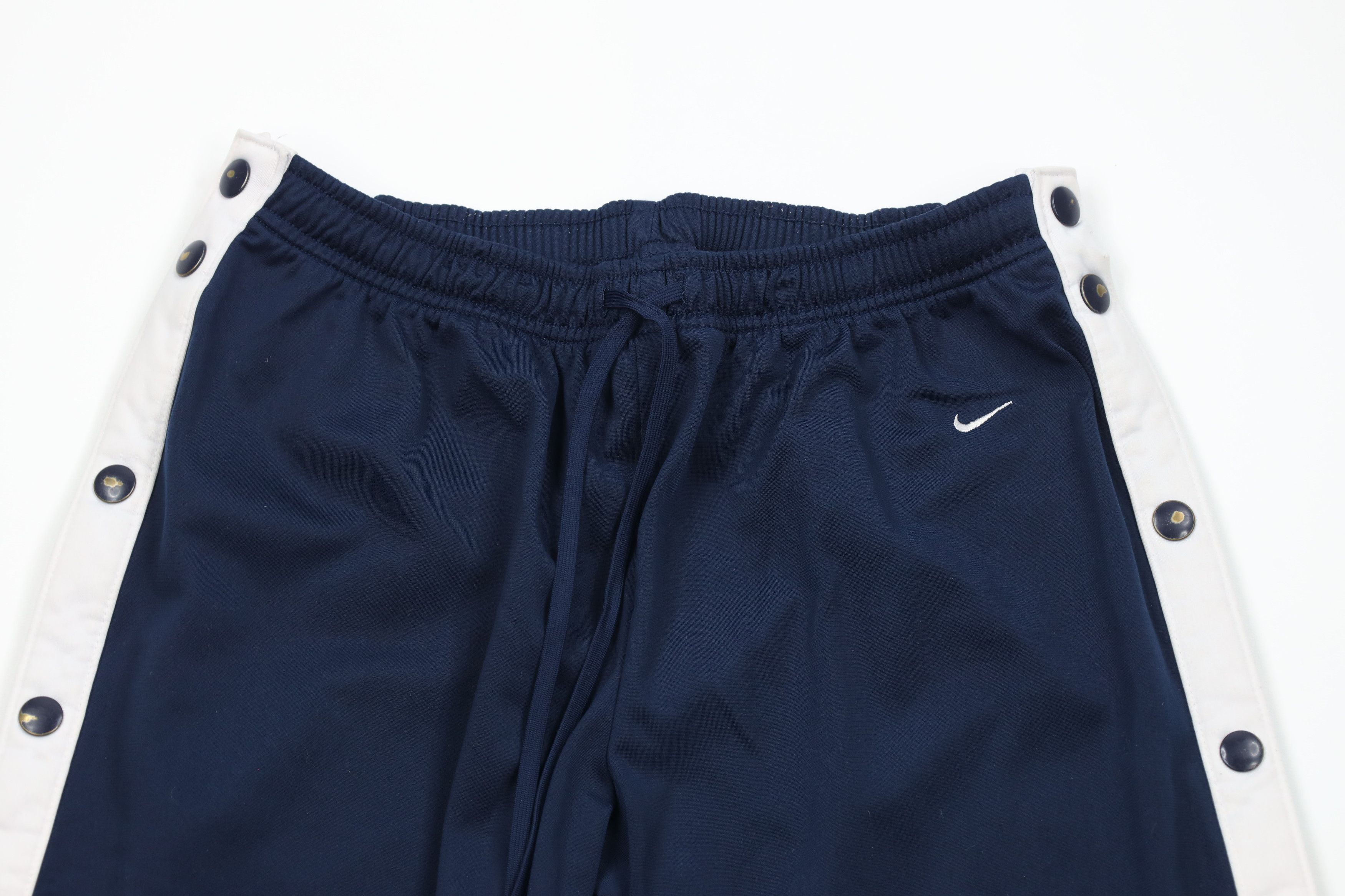 Nike × Vintage Vintage Nike Scott Mini Swoosh Wide Leg Tearaway Pants Blue Size US 34 / EU 50 - 2 Thumbnail