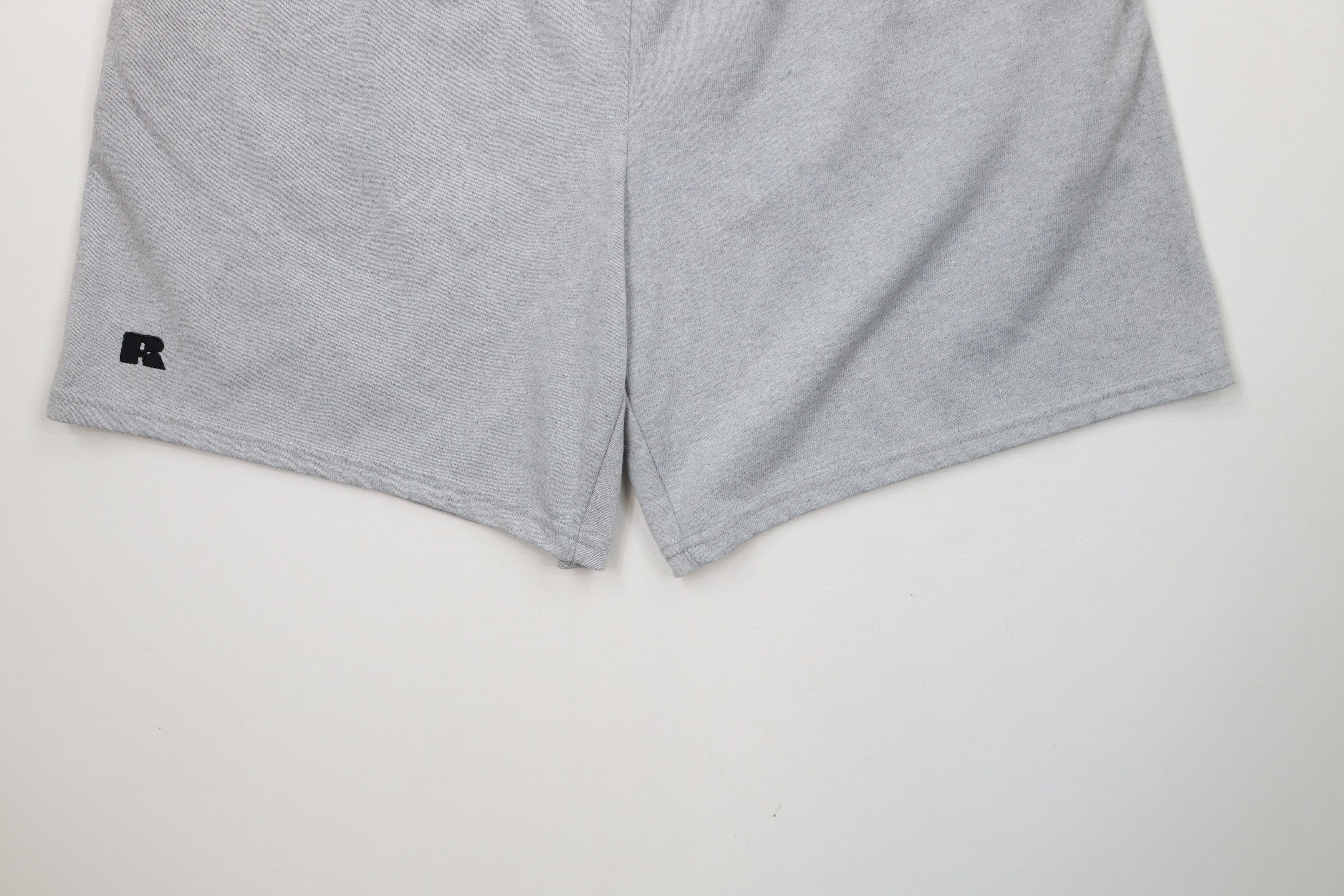Russell Athletic × Vintage Vintage 90s Russell Athletic Knee Blank Shorts Heather Gray Size US 36 / EU 52 - 4 Thumbnail