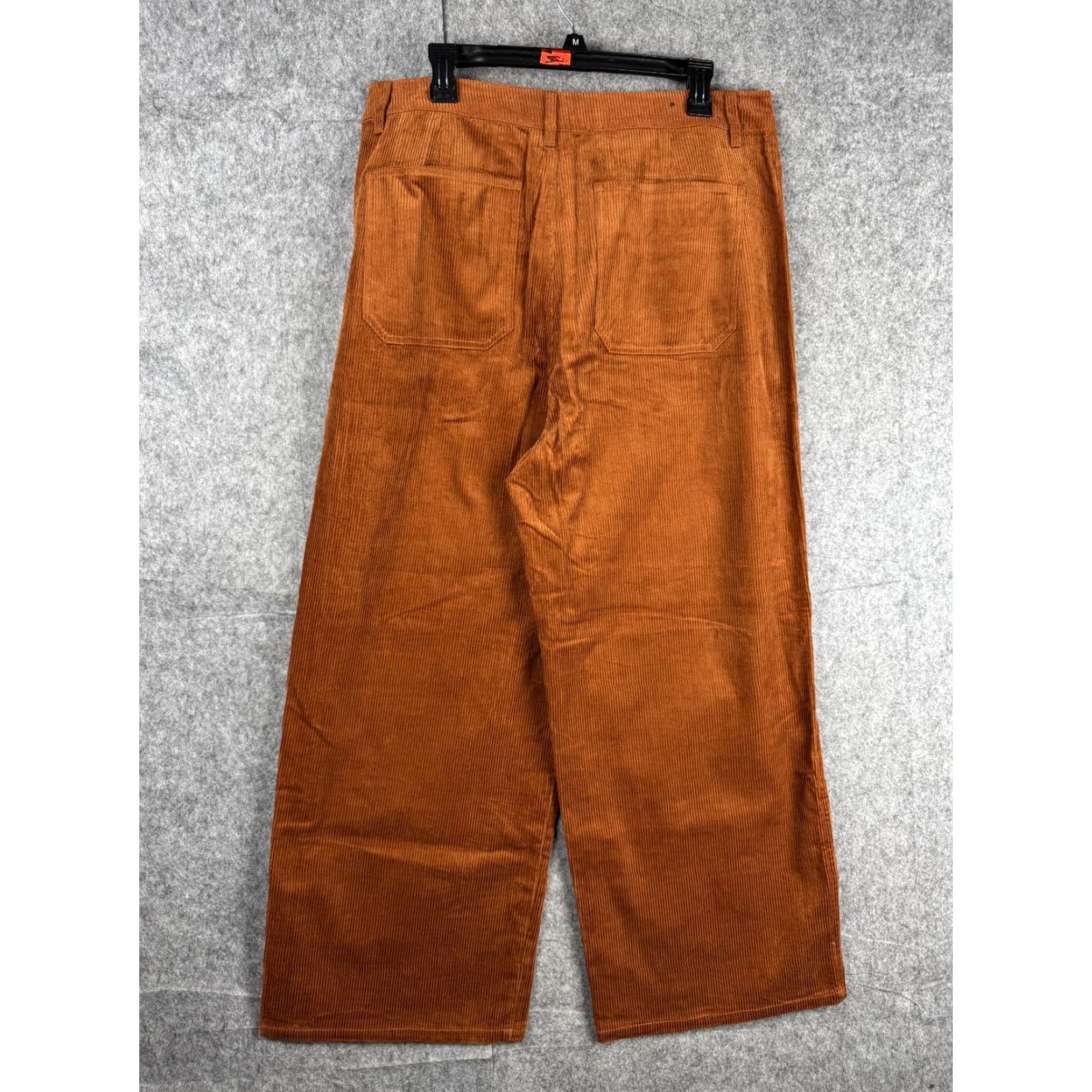 Vintage Amour Vert Pants Women's 12 Brown Wide Leg Utility Corduroy Relaxed NWT Size 34" / US 12 / IT 48 - 2 Thumbnail