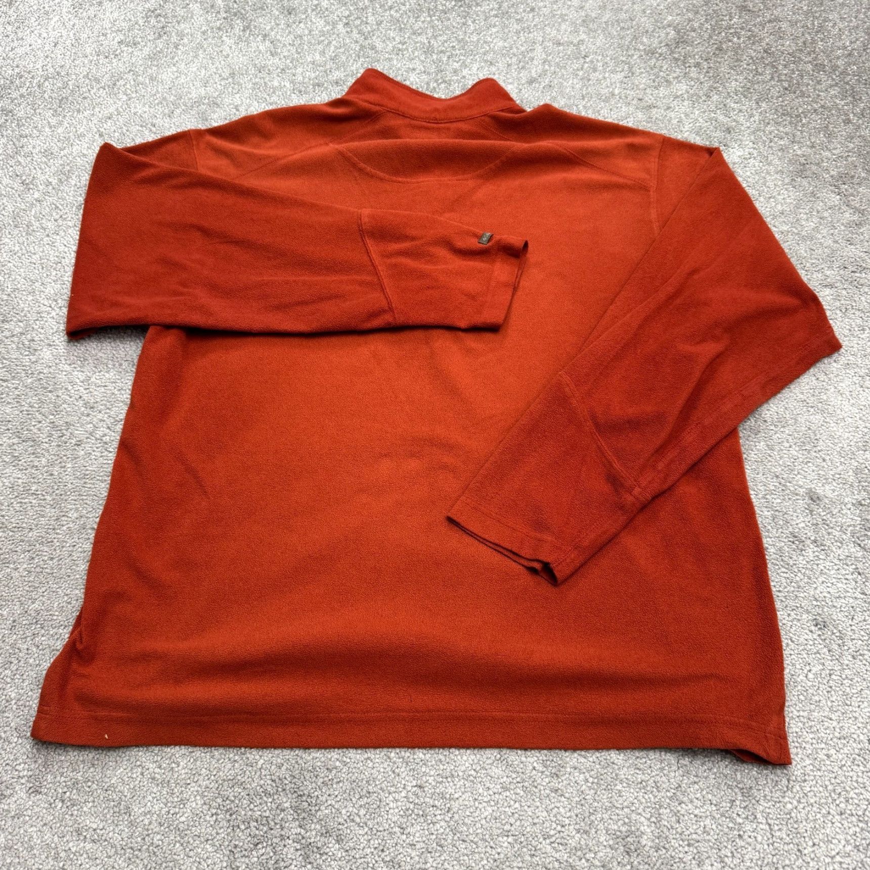 Vintage Columbia Jacket Mens Large Orange Outdoor Y2K 1/4 Zip Fleece Pullover Sweatshirt Size L / US 10 / IT 46 - 2 Thumbnail