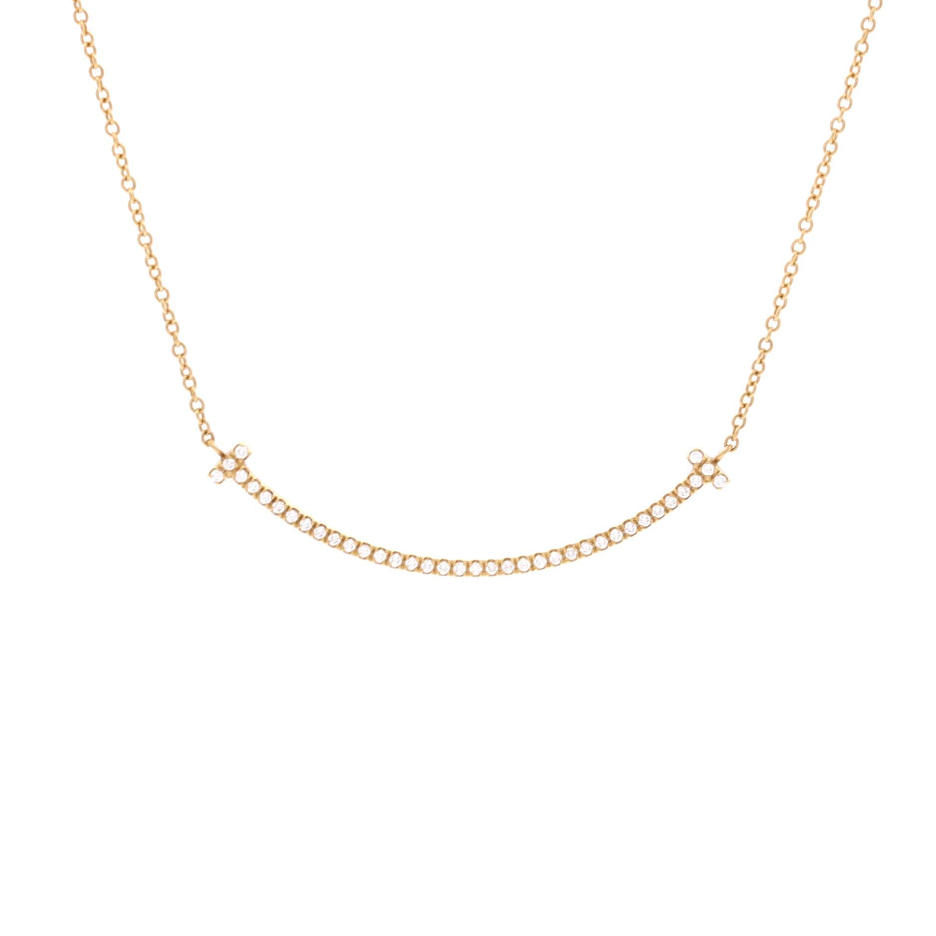 Tiffany & Co. T Smile Pendant Necklace Size ONE SIZE - 1 Thumbnail