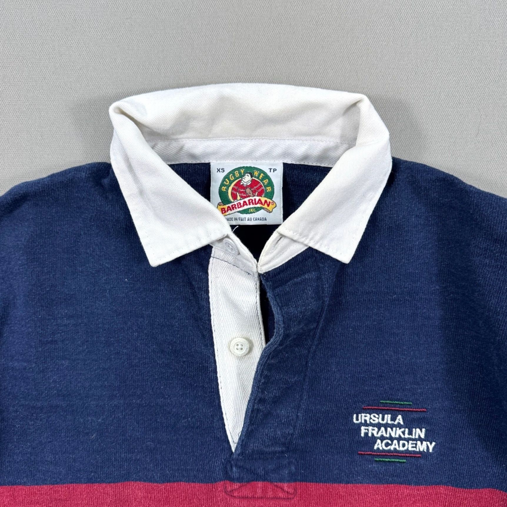 Barbarian Barbarian Shirt Men's XS Navy Blue Rugby Polo Ursula Franklin Academy Canada Size US XS / EU 42 / 0 - 6 Thumbnail
