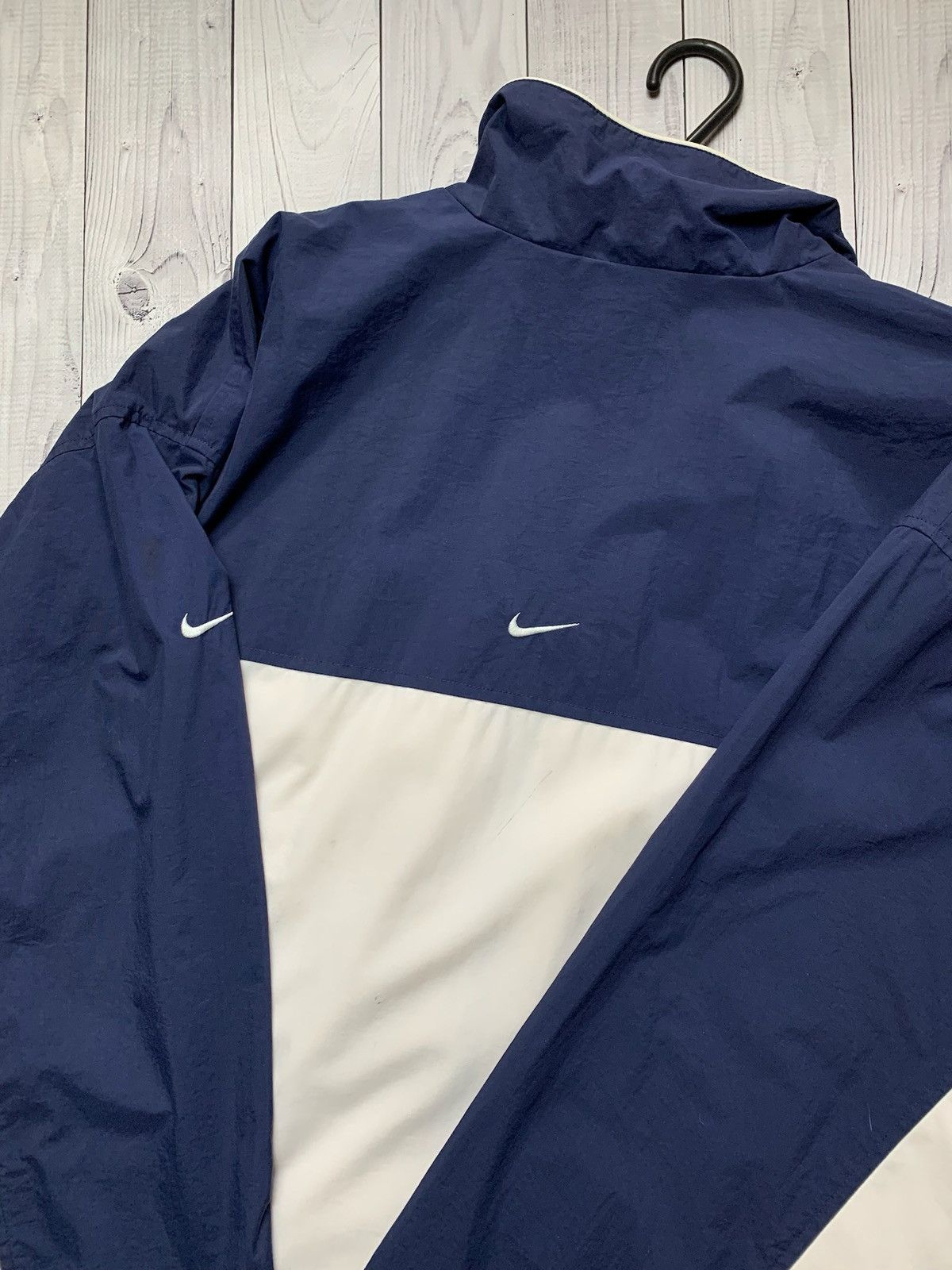 Nike × Vintage Vintage Nike jacket size XXl logo swoosh drill Size US XXL / EU 58 / 5 - 4 Thumbnail