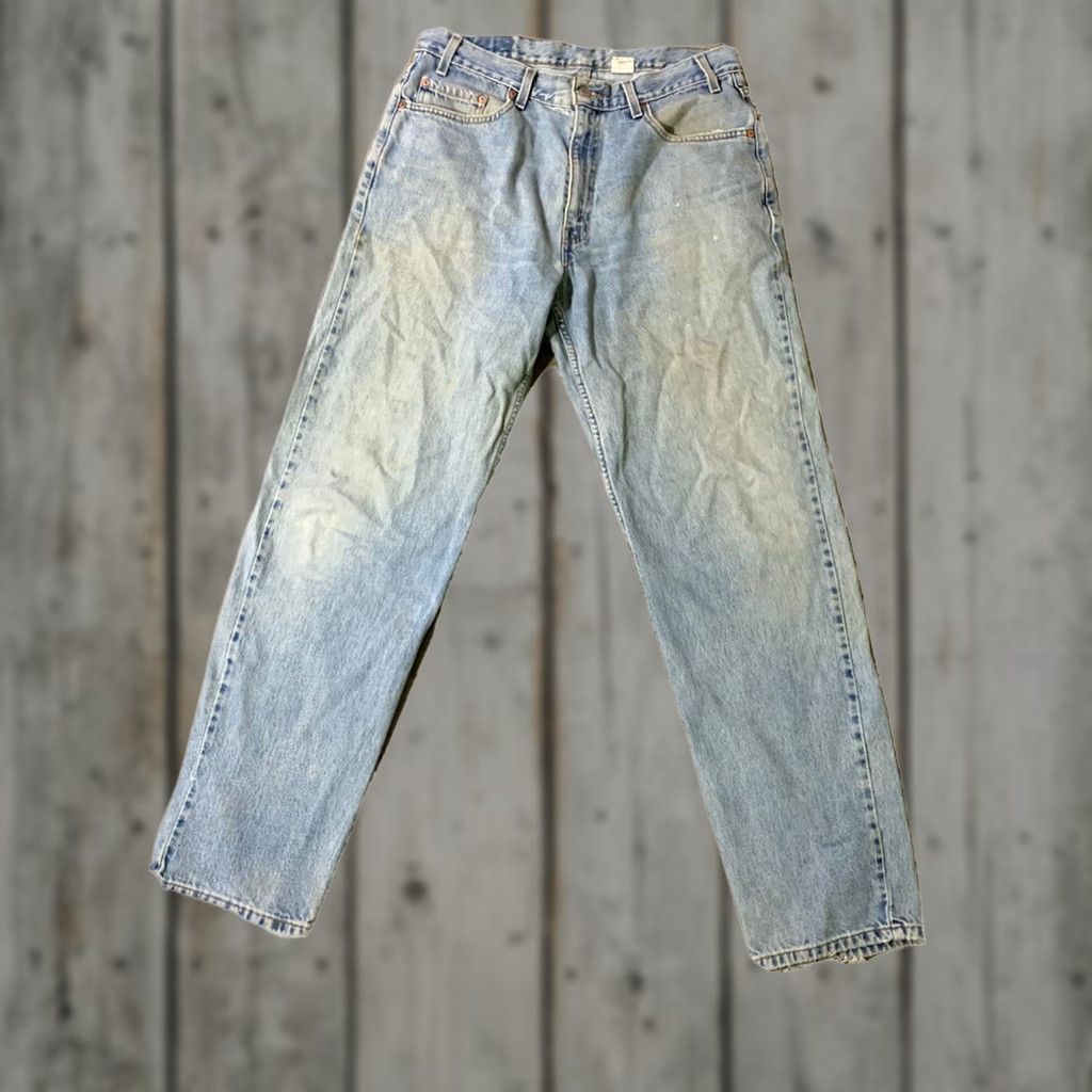Levi's VINTAGE Levi's 550 Relaxed Fit Distressed Blue Jeans 36 X 34 Mens Size US 36 / EU 52 - 1 Thumbnail