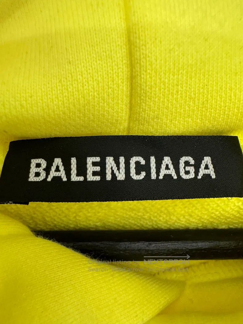 Balenciaga Balenciaga Fluorescent green crew sweatshirt Size US XXL / EU 58 / 5 - 4 Thumbnail