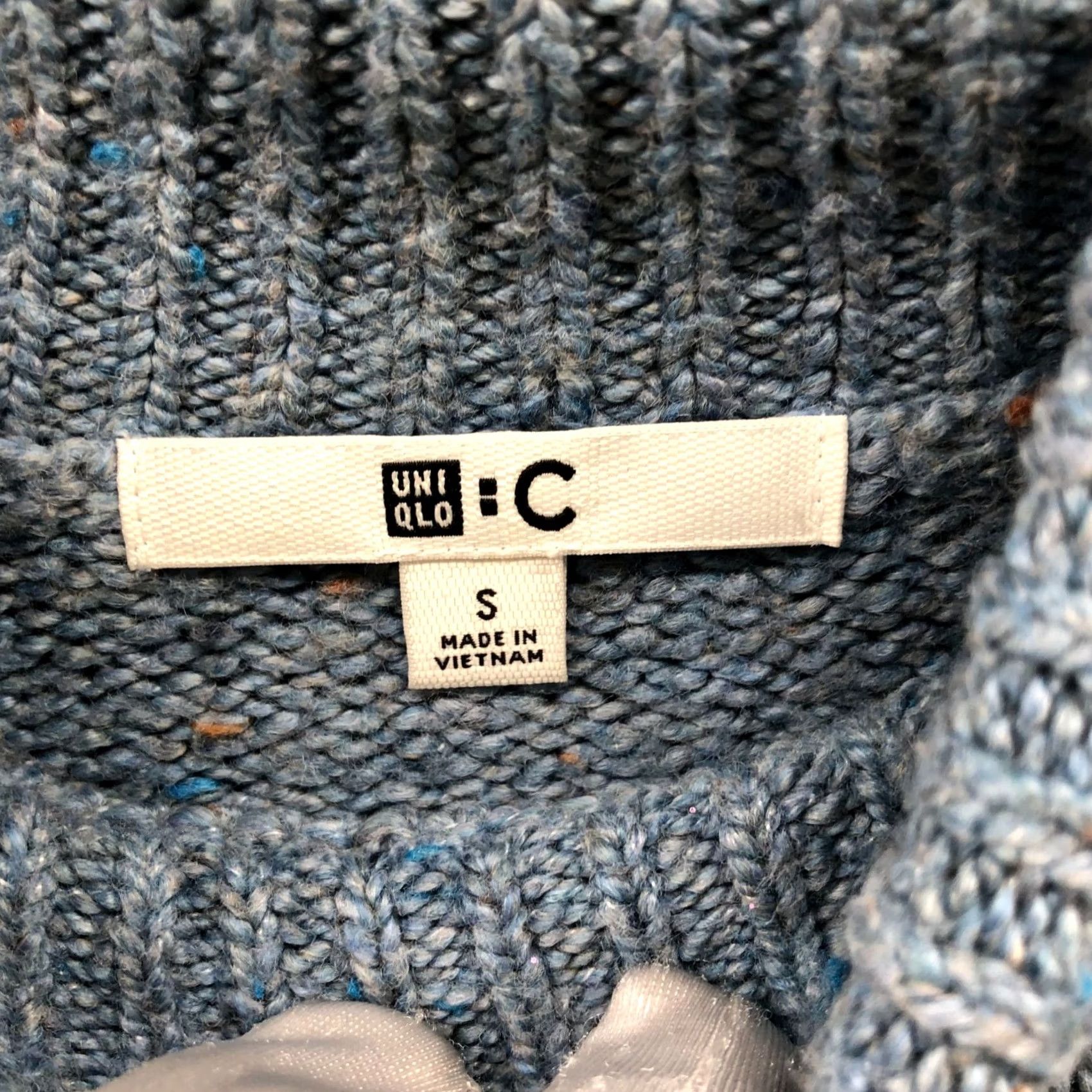 Uniqlo Uniqlo Sweater Womens S Blue High Neck Long Sleeve Oversized Tunic Soft Knit Size S / US 4 / IT 40 - 5 Thumbnail
