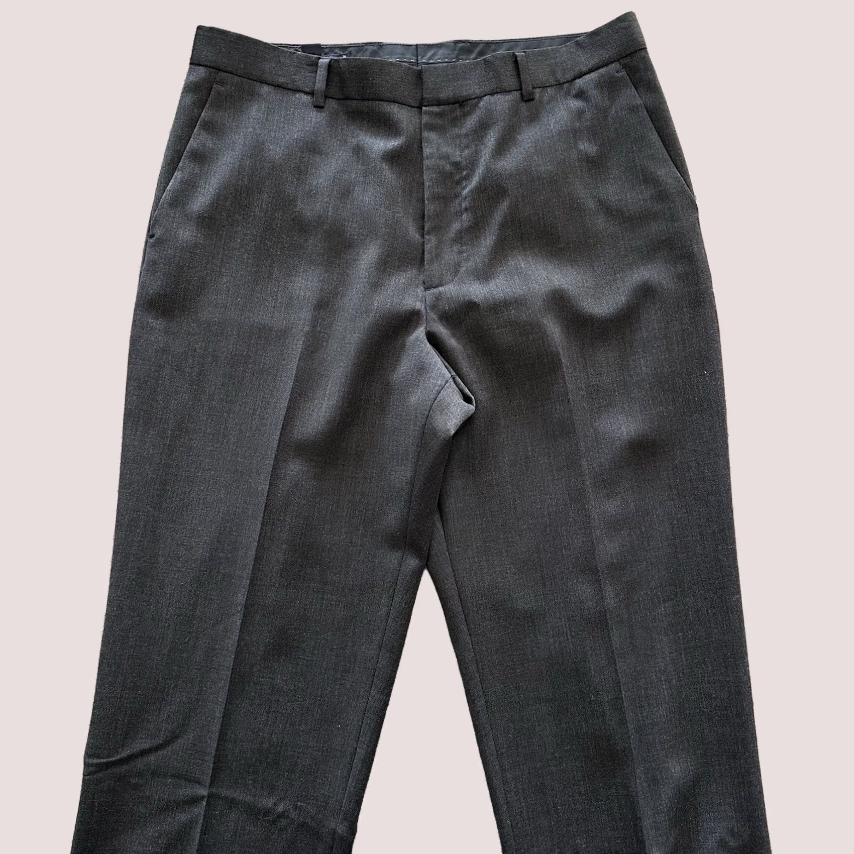 J.Crew J.CREW Wool Dress Pants Slim Fit Trousers Gray Mens Size 36 x 33 Flat Front Dress Pants Size US 36 / EU 52 - 1 Thumbnail
