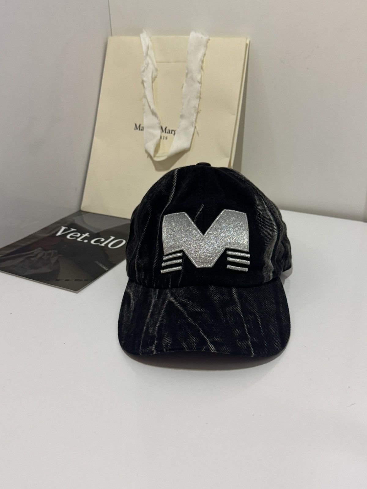 Mowalola ✅Mowalola black grey cap Size ONE SIZE - 2 Thumbnail