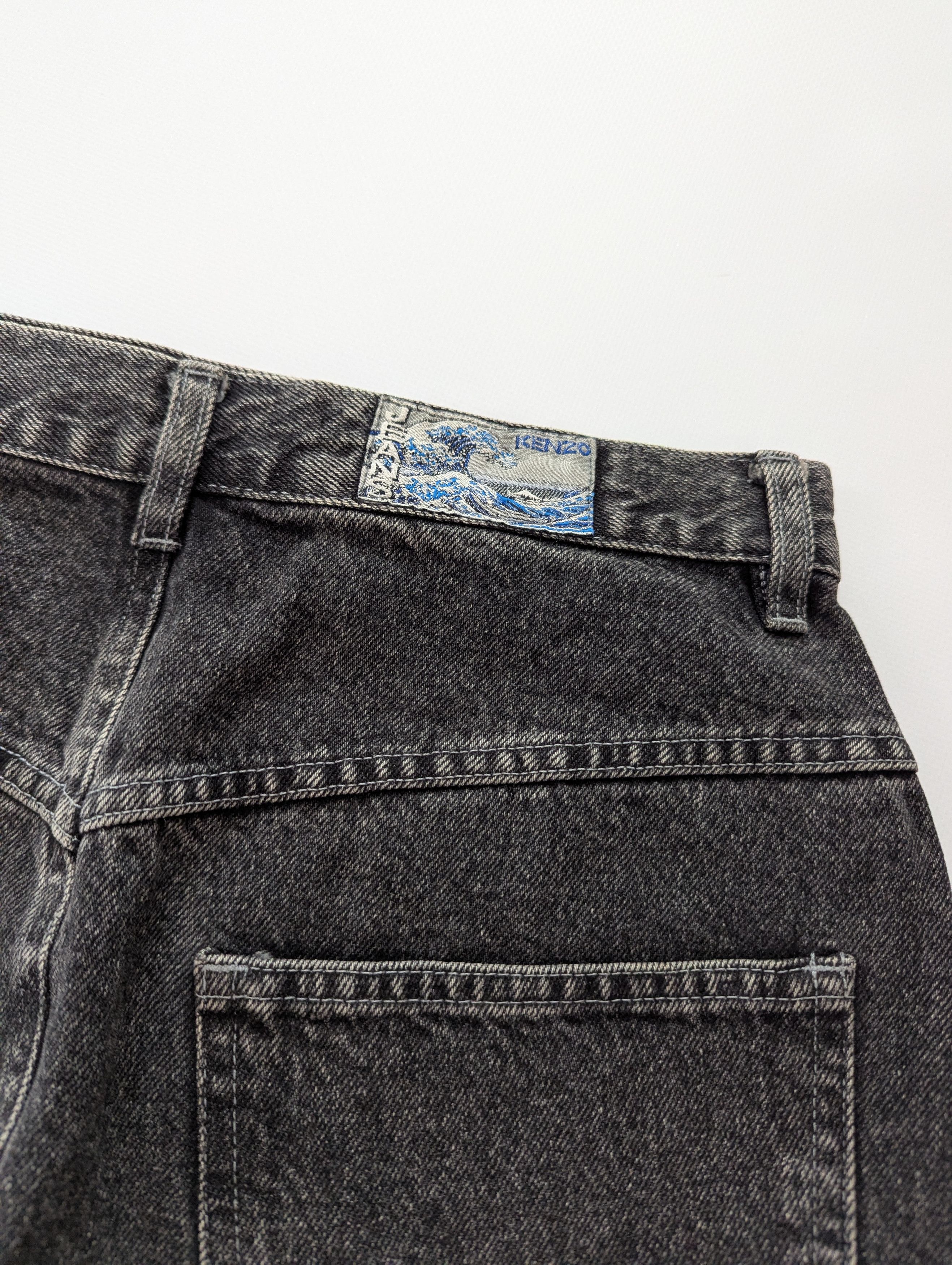 Japanese Brand × Kenzo × Vintage Kenzo Jeans Vintage Mini Skirt Embroidery Rose Flowers Rare Size 28" / US 6 / IT 42 - 8 Thumbnail