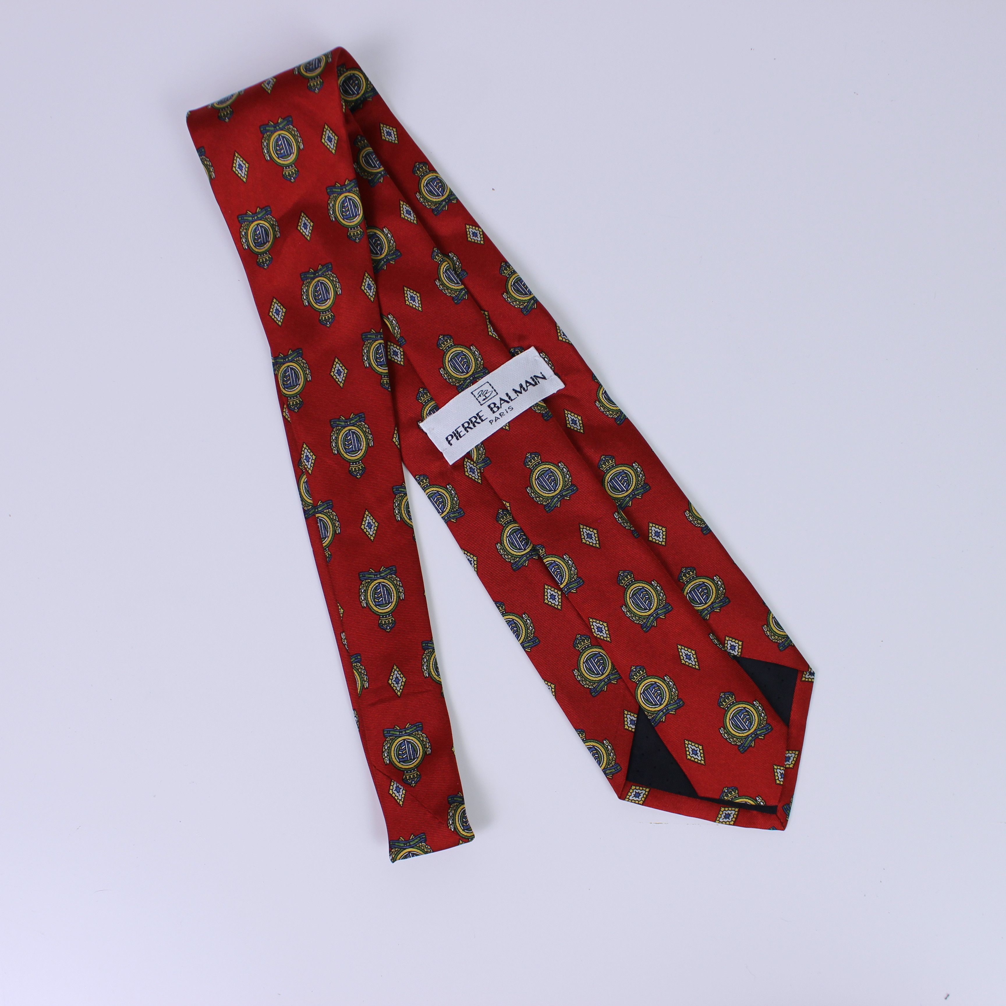 Balmain Pierre Balmain Paris tie multi logo silk ties Size ONE SIZE - 2 Thumbnail