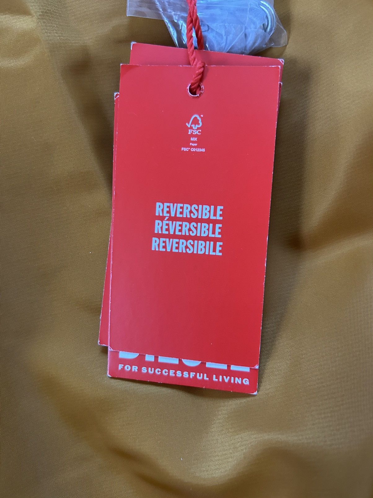 Diesel diesel J-MATT Giacca reversible yellow/orange bomber jac ket Size US L / EU 52-54 / 3 - 9 Thumbnail