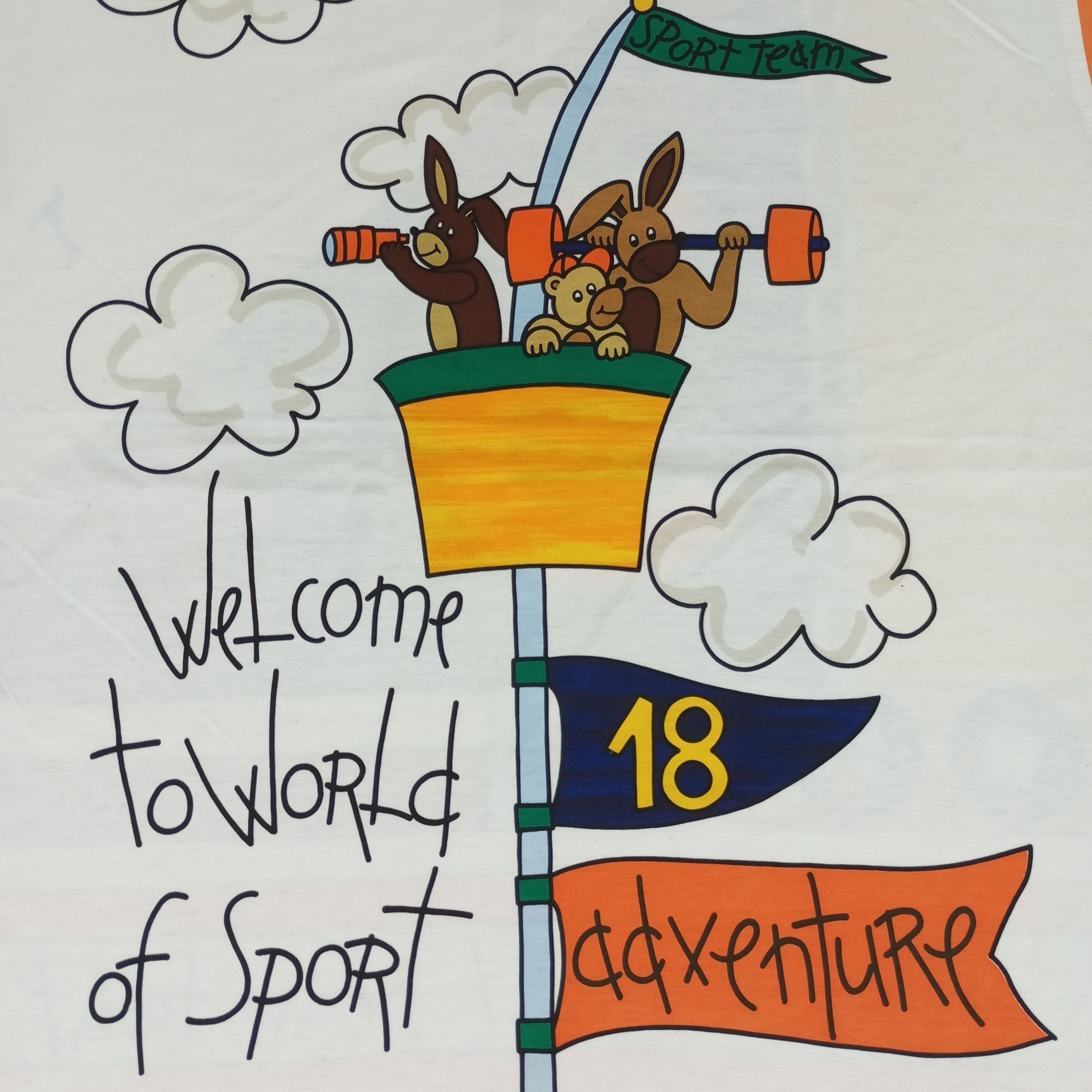 Jean Charles De Castelbajac × Vintage Jean Charles De Castelbajac Cartoon Style Design Tshirt Size US XL / EU 56 / 4 - 2 Thumbnail