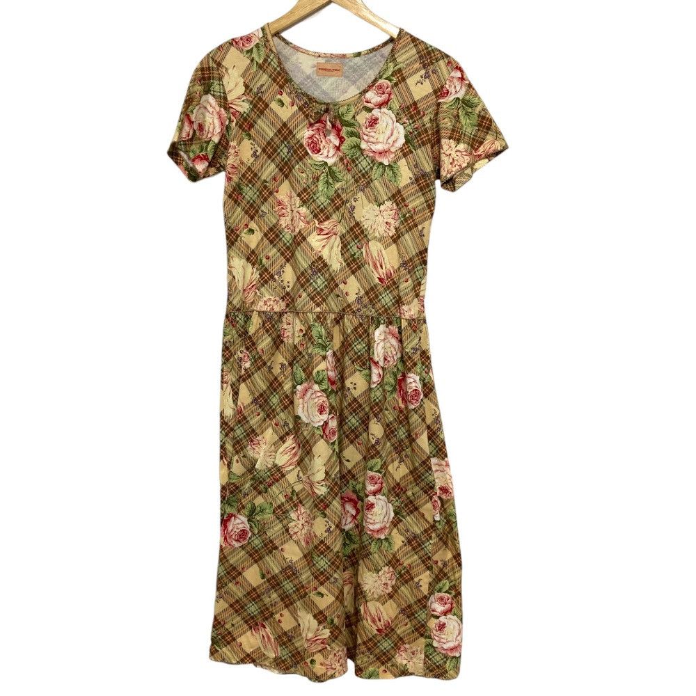 Other Other WONDERFUL WORLD Lace Flower Print Long Dress Cotton Dresses DUTY FREE for USA Size ONE SIZE - 1 Thumbnail
