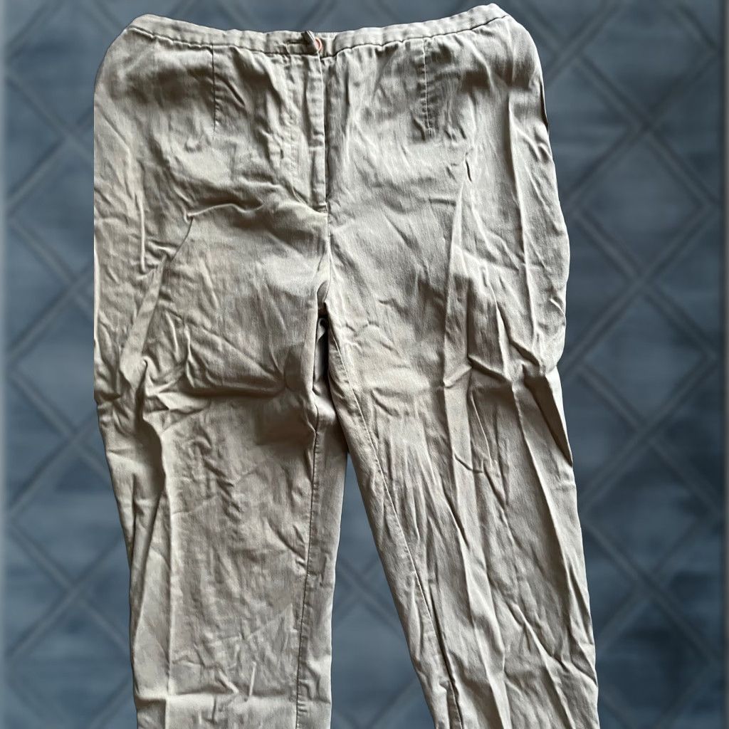 Express Express Pants stretch Beige 7/8 Womens Dress Pants Casual Workwear Size 28" / US 6 / IT 42 - 1 Thumbnail