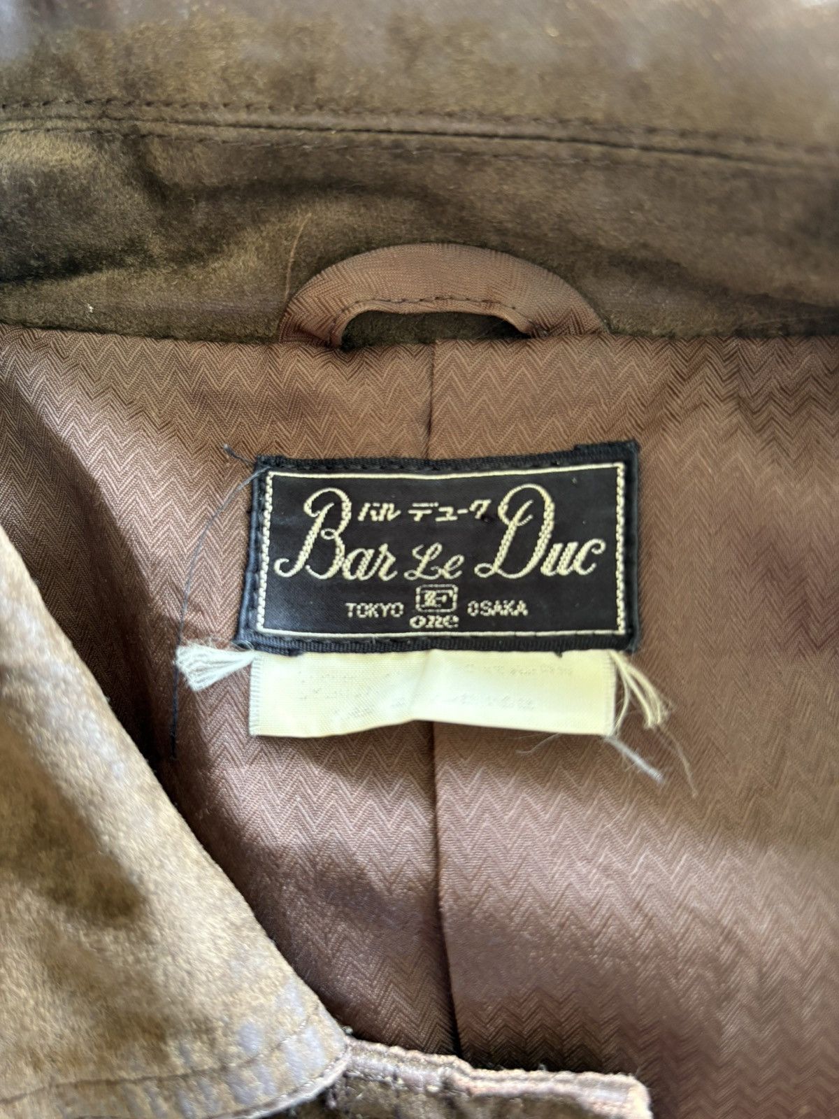 Japanese Brand Vintage Bar Le Duc Brown Suede Jacket Made in Japan Size US M / EU 48-50 / 2 - 11 Thumbnail