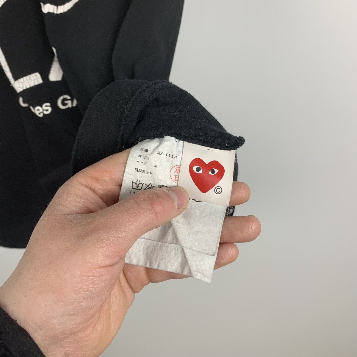 Comme des Garcons PLAY Comme Des Garcons Play Tee Japanese Big Logo Size US M / EU 48-50 / 2 - 10 Thumbnail