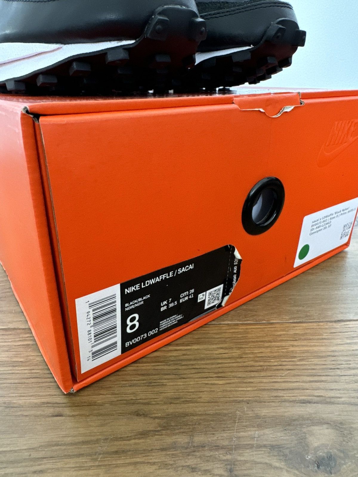 Nike × Sacai Nike Sacai LD Waffle Black Nylon Size US 8 / EU 41 - 4 Thumbnail