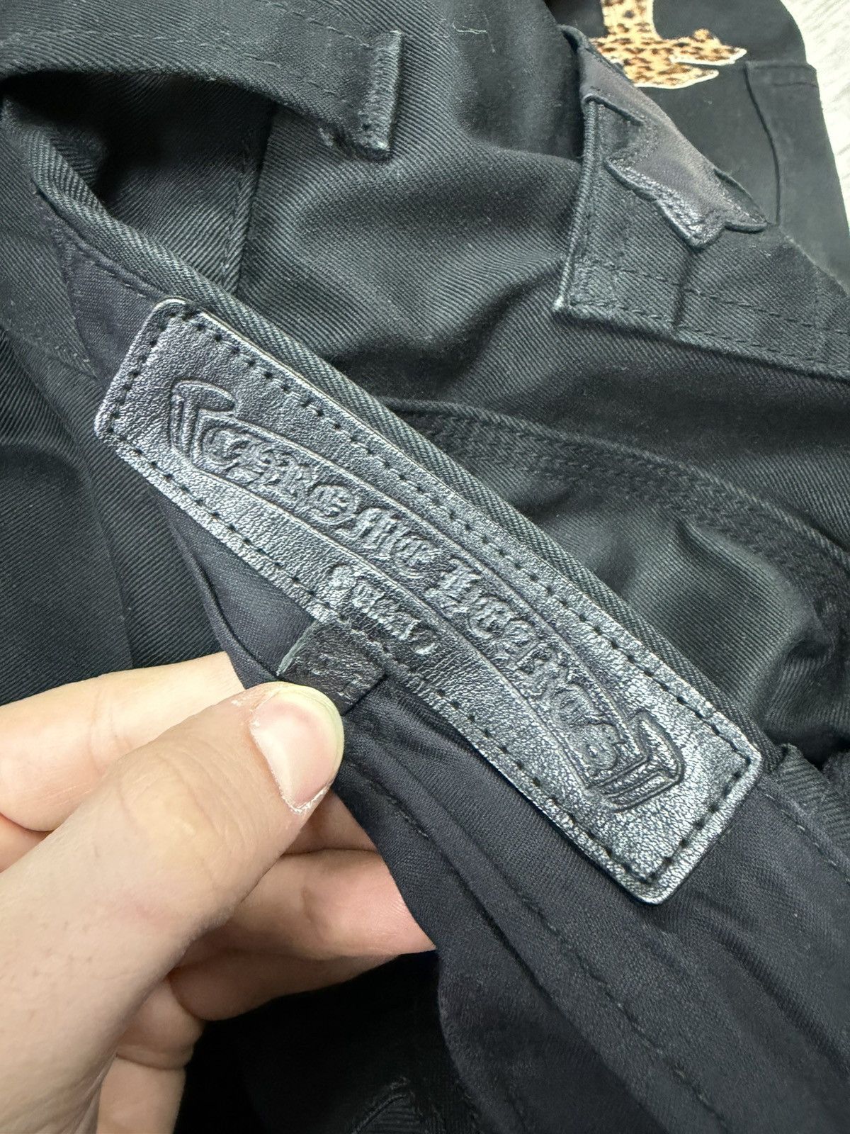 Chrome Hearts Chrome Hearts Black Leopard Patch Jeans Size US 31 - 10 Thumbnail