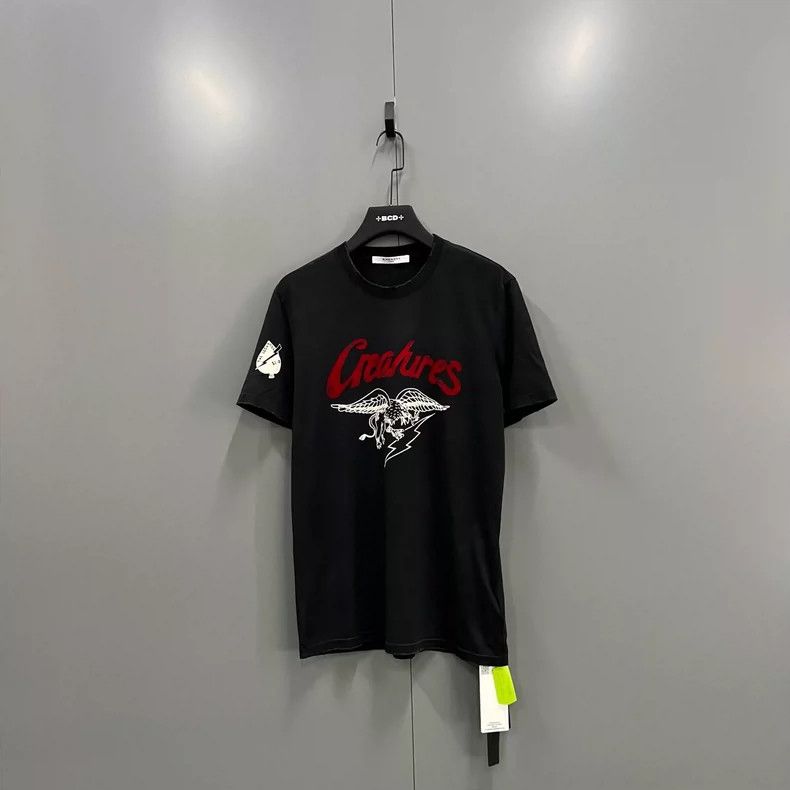 Givenchy Givenchy Black Logo Print Short Sleeve 2506-Nextarrow Size US M / EU 48-50 / 2 - 1 Thumbnail