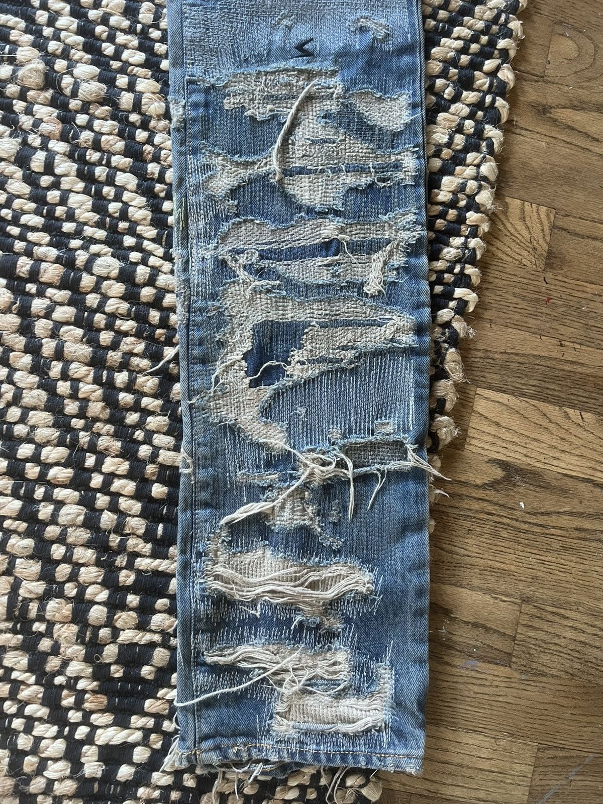 Undercover Undercover AW05 “Arts & Crafts” Blue 85 Denim Size US 31 - 2 Thumbnail