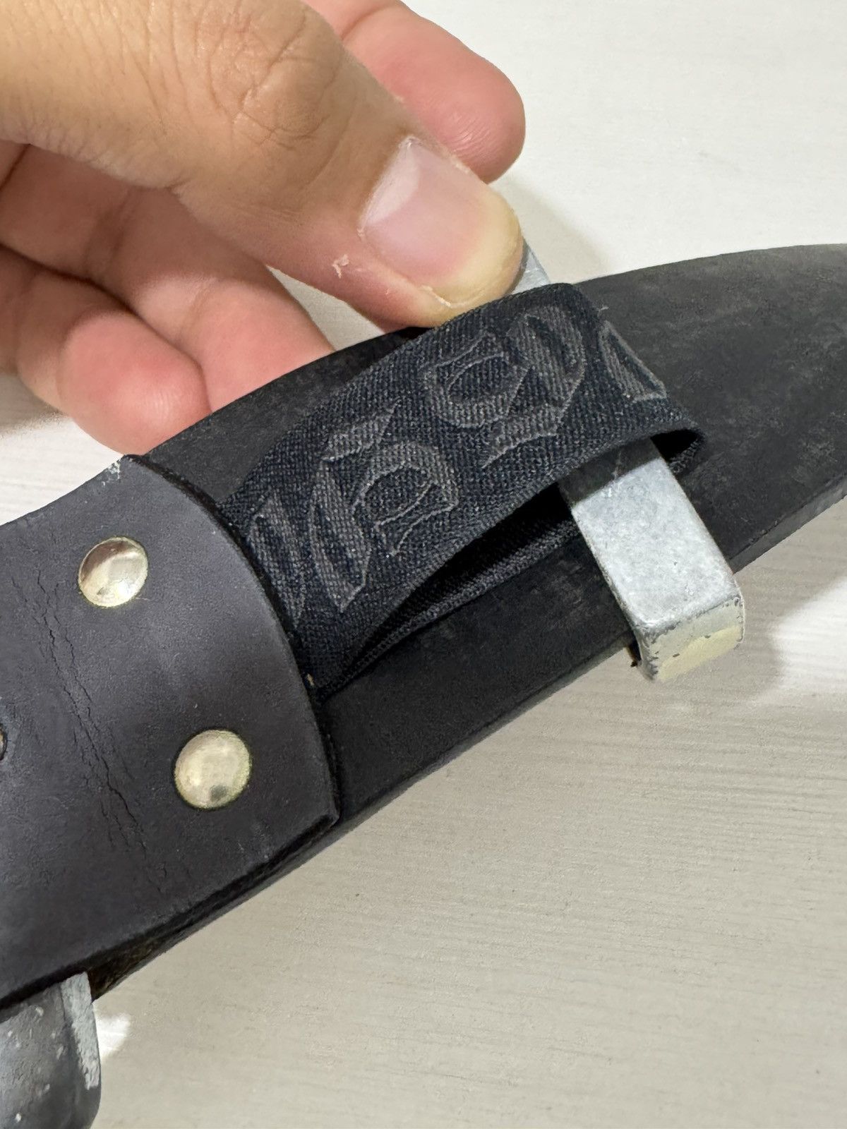 John Galliano JOHN GALLIANO KEYBOARDS STUDDED LEATHER BELT Size 32 - 4 Thumbnail