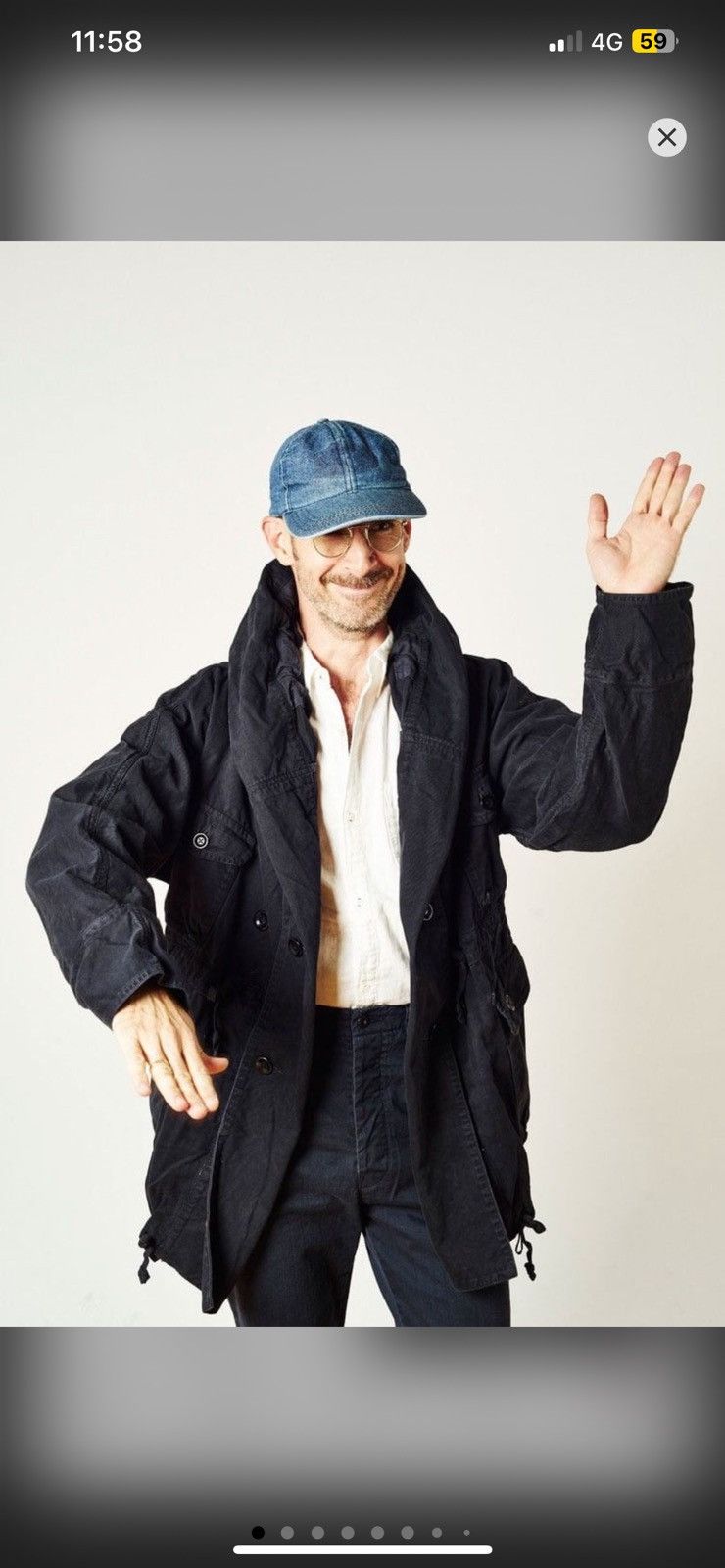 Kapital KAPITAL Japan Katsuragi Cotton Ring Coat Jacket Faded Black Size US M / EU 48-50 / 2 - 8 Thumbnail