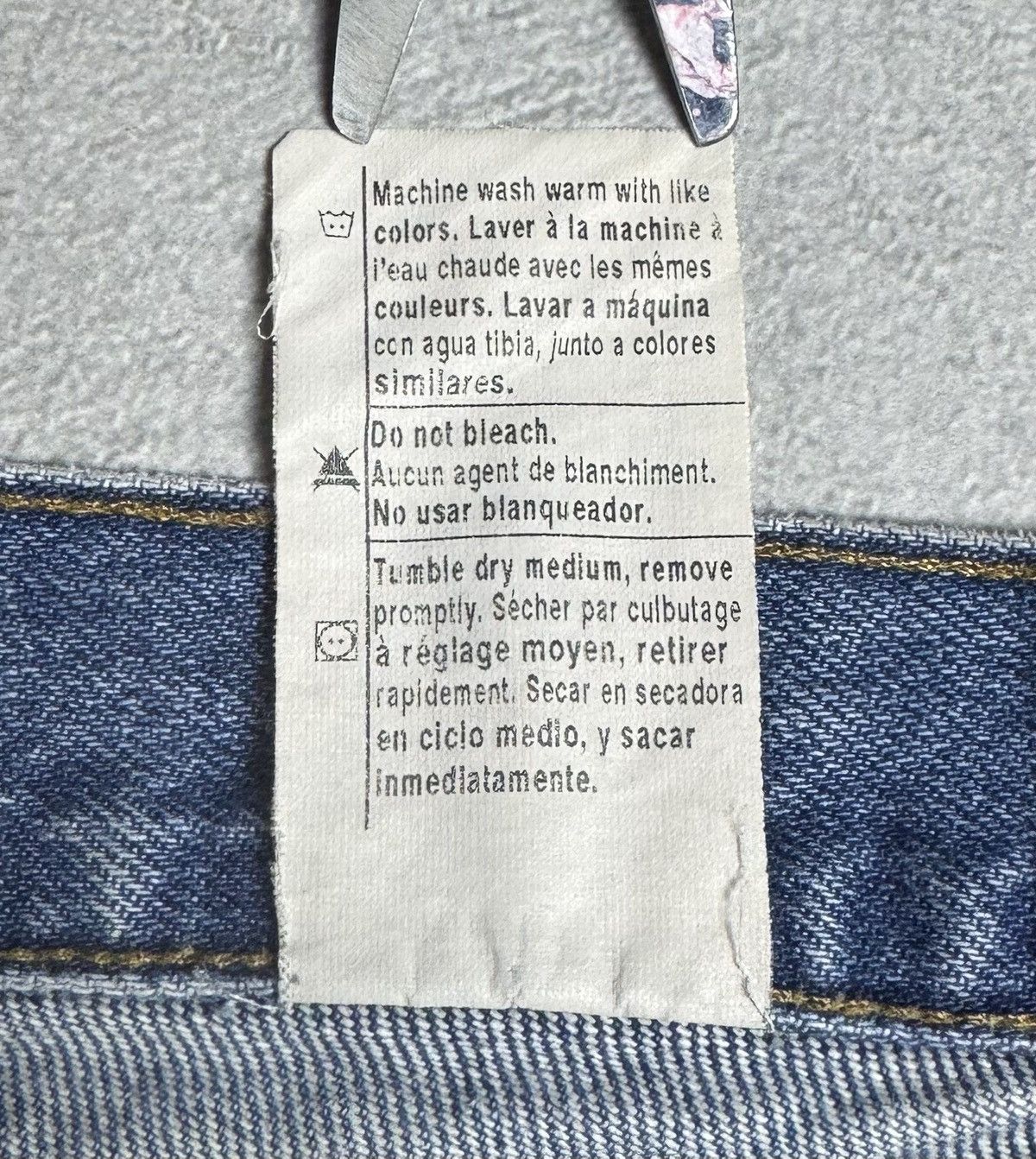 Carhartt 1990s Carhartt B 18 DST Vintage Straight Denim Jeans Size US 36 / EU 52 - 17 Thumbnail