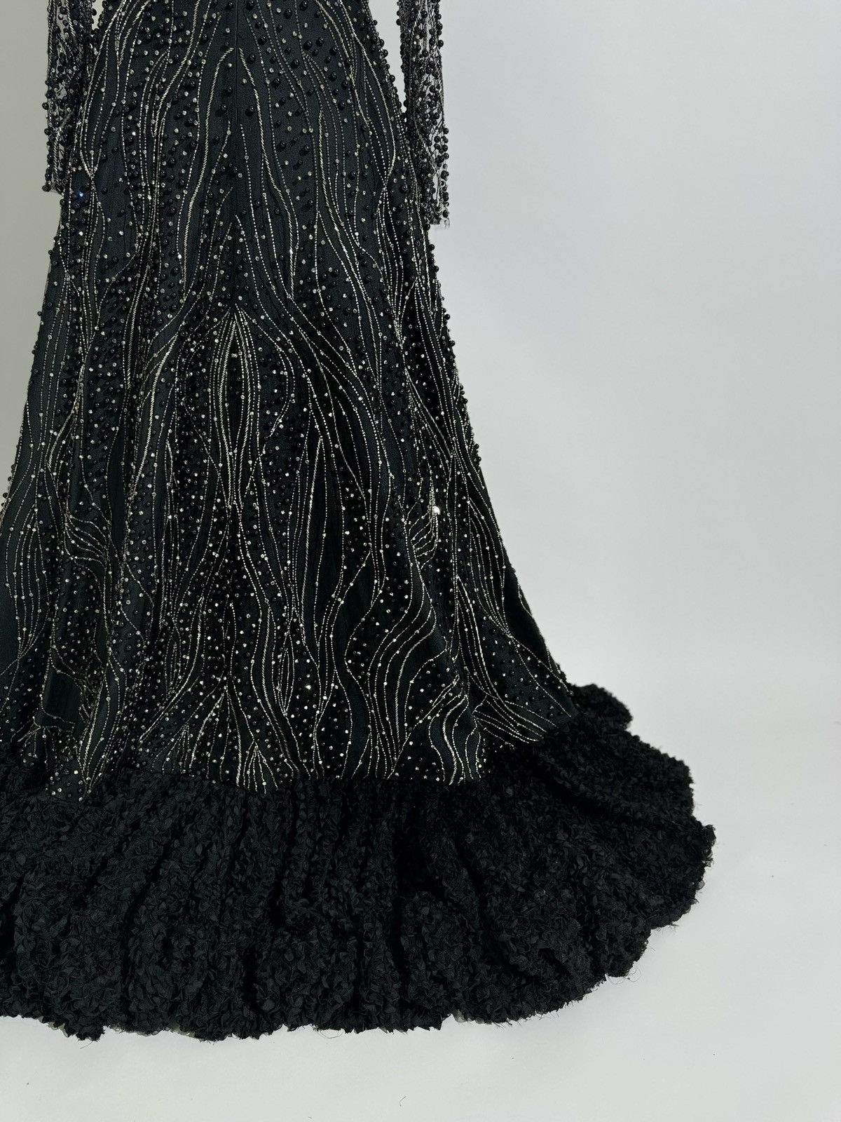 Other Brand New US 10 GEMY MAALOUF Beaded Embroidered Gown Size L / US 10 / IT 46 - 13 Thumbnail