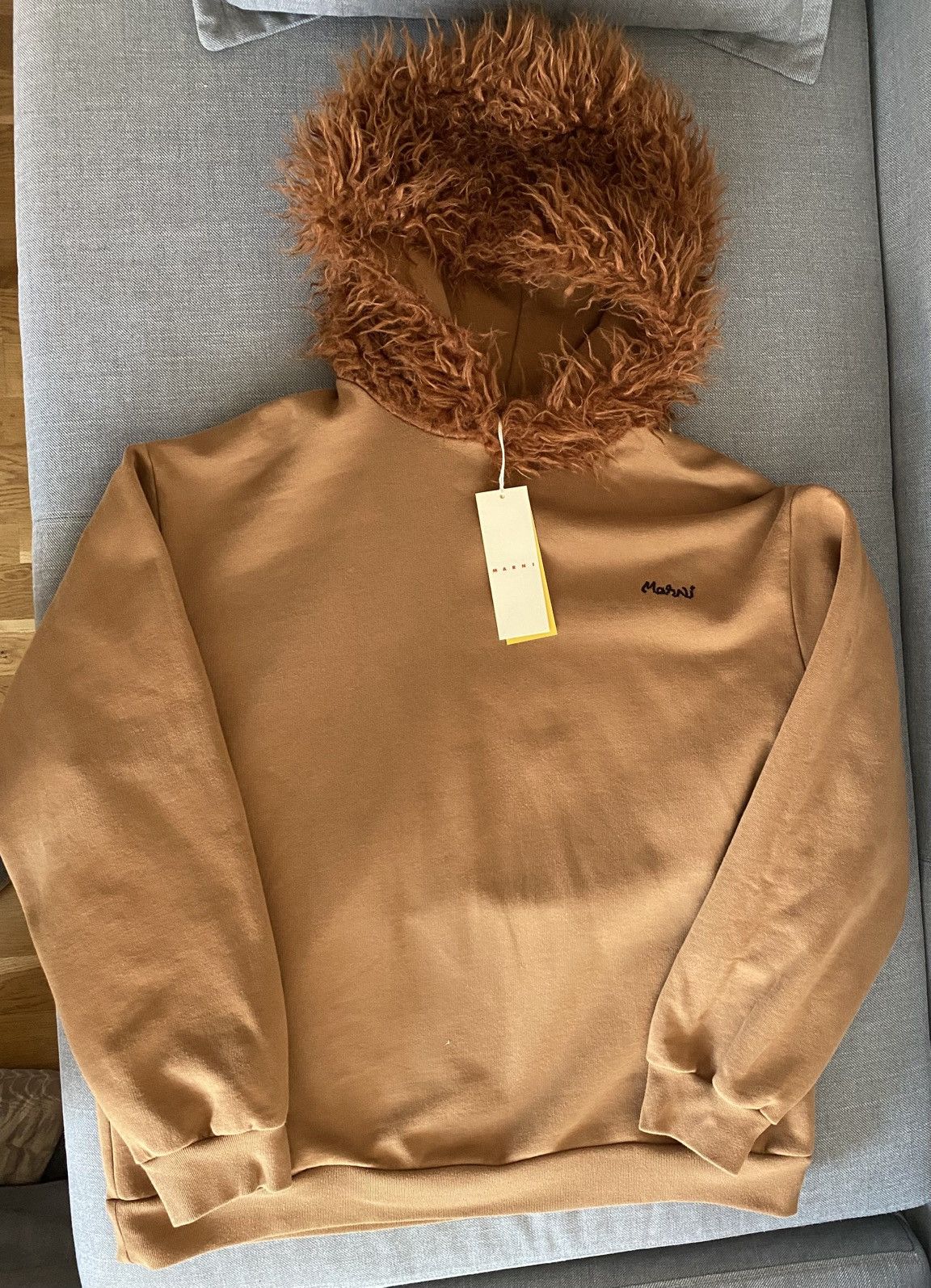 Marni Marni, faux shearling-trimmed hoodie Size US M / EU 48-50 / 2 - 1 Thumbnail