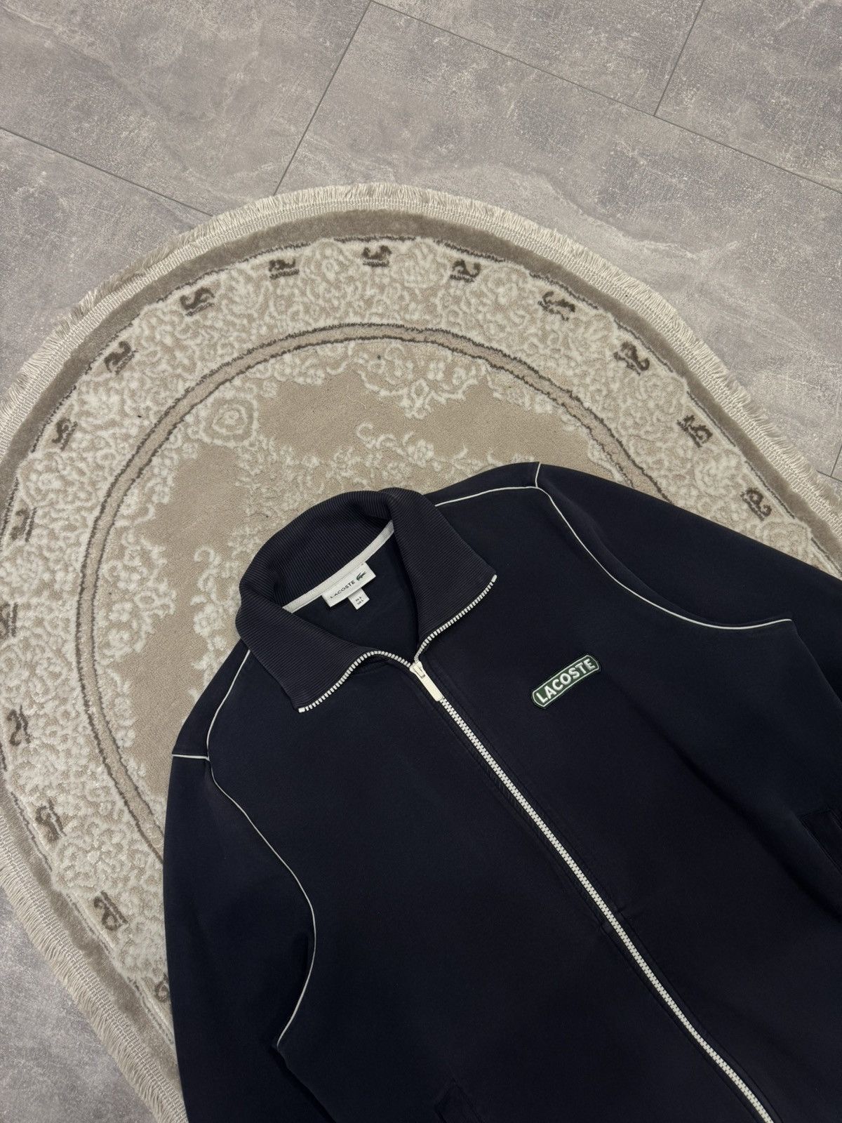Lacoste 🐊 Vintage Lacoste Zip Up Sweatshirt Hoodie Y2K Size US L / EU 52-54 / 3 - 3 Thumbnail